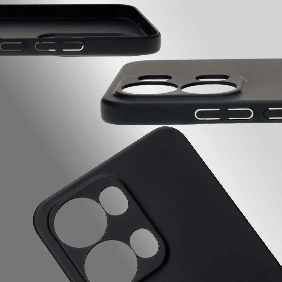 Dedizierte Ausschnitte und erhöhte Ränder der Kamera und des Bildschirms im Etui Bizon Case Łupka