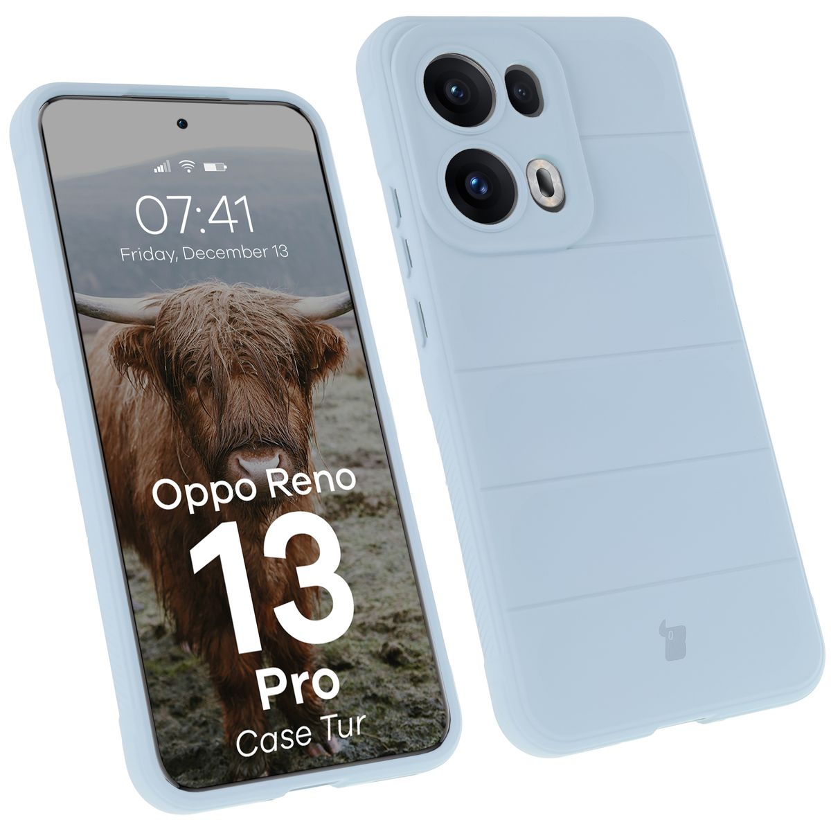 Robustes Etui Bizon Case Tur für Oppo Reno13 Pro