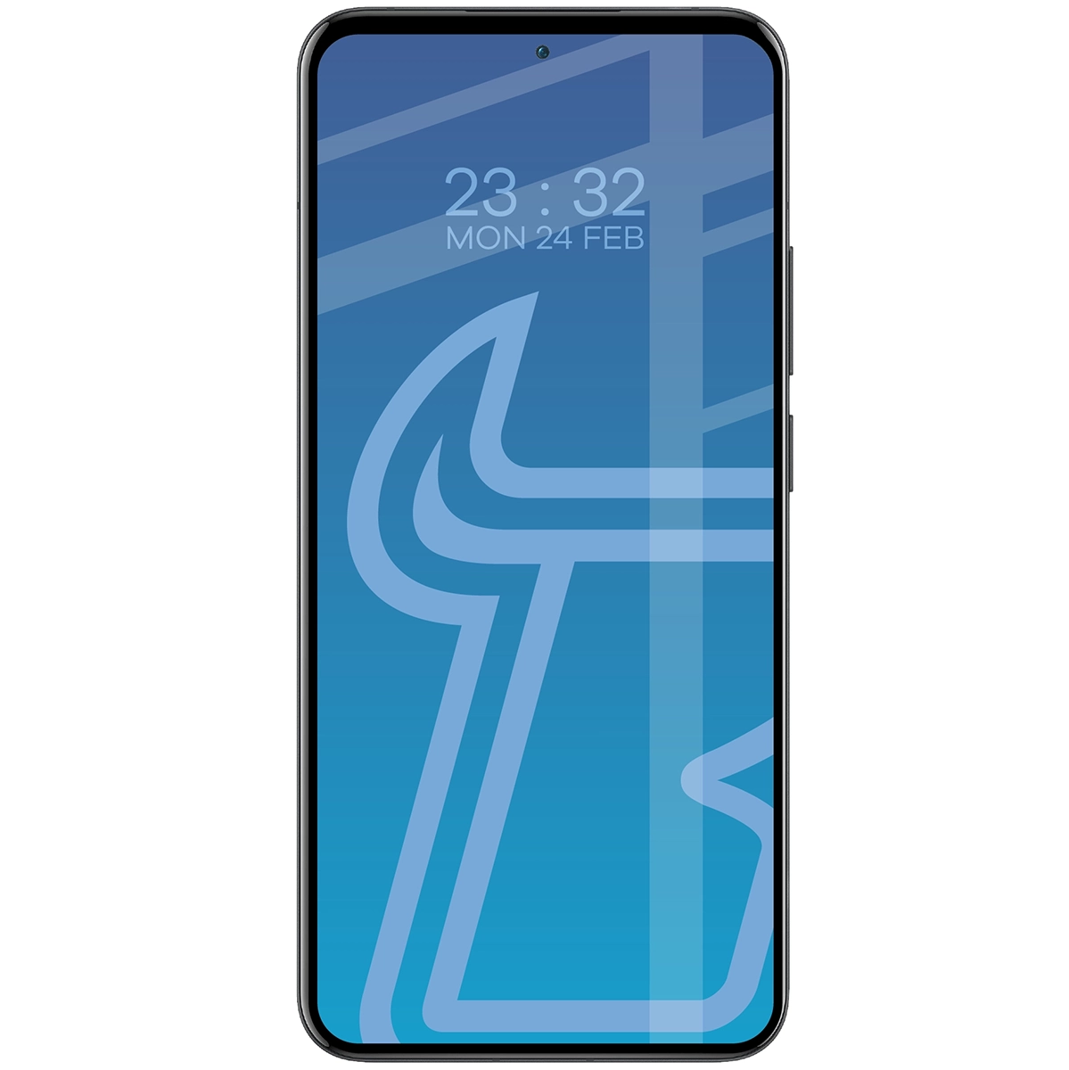 Szkło Bizon Glass Edge 3D nałożone na ekran telefonu