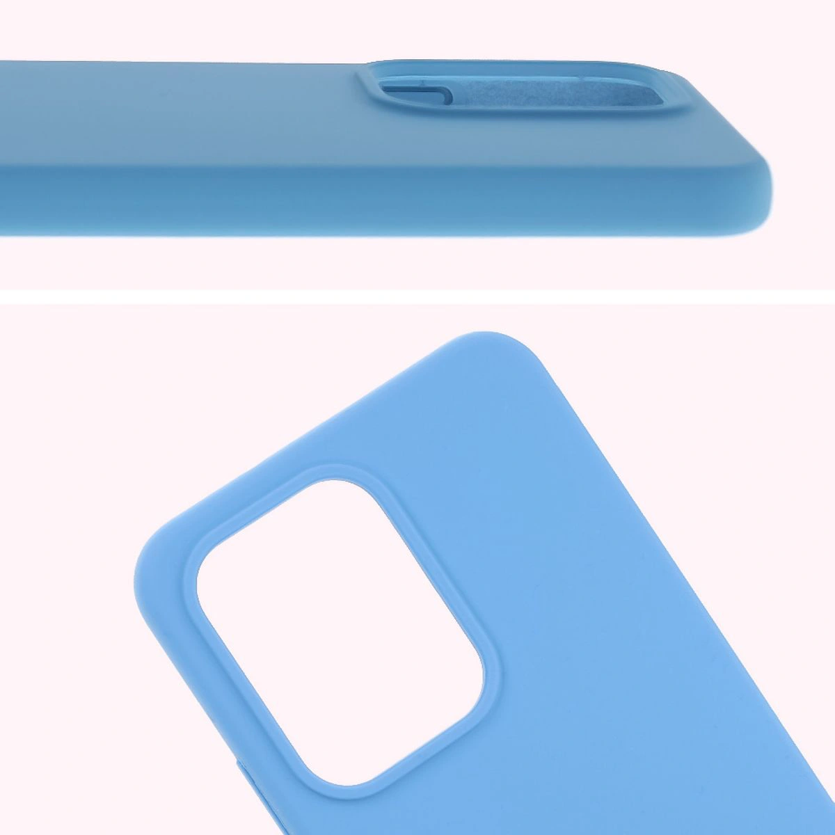 Nahaufnahme der Aussparung für die Linsen in der Bizon Soft Case für das Oppo Reno13 Pro