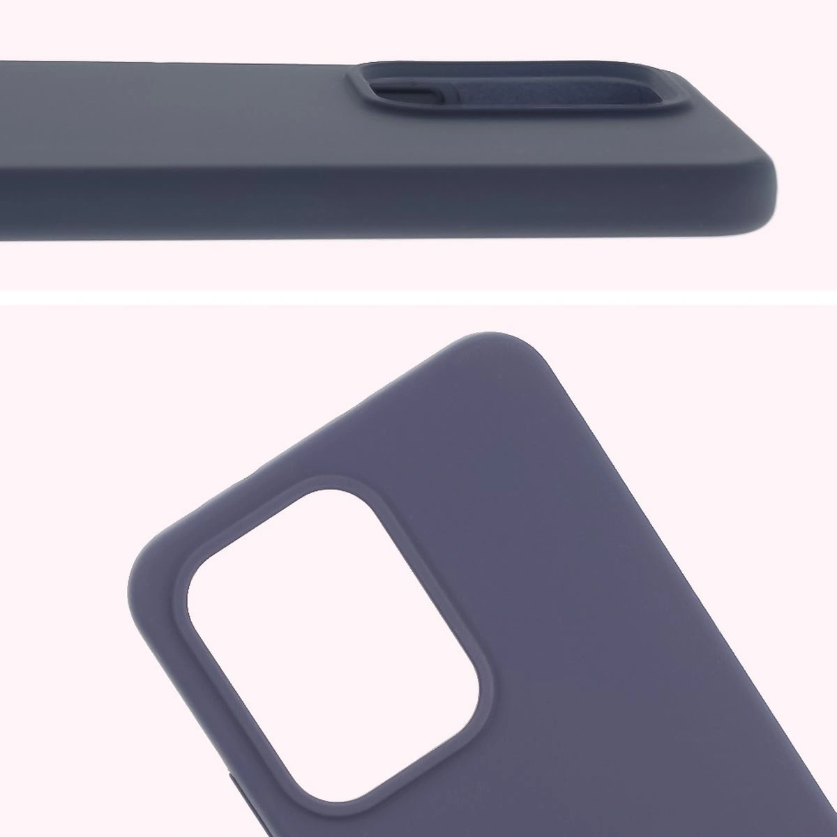 Nahaufnahme der Aussparung für Objektive in der Bizon Soft Case für Oppo Reno13 Pro