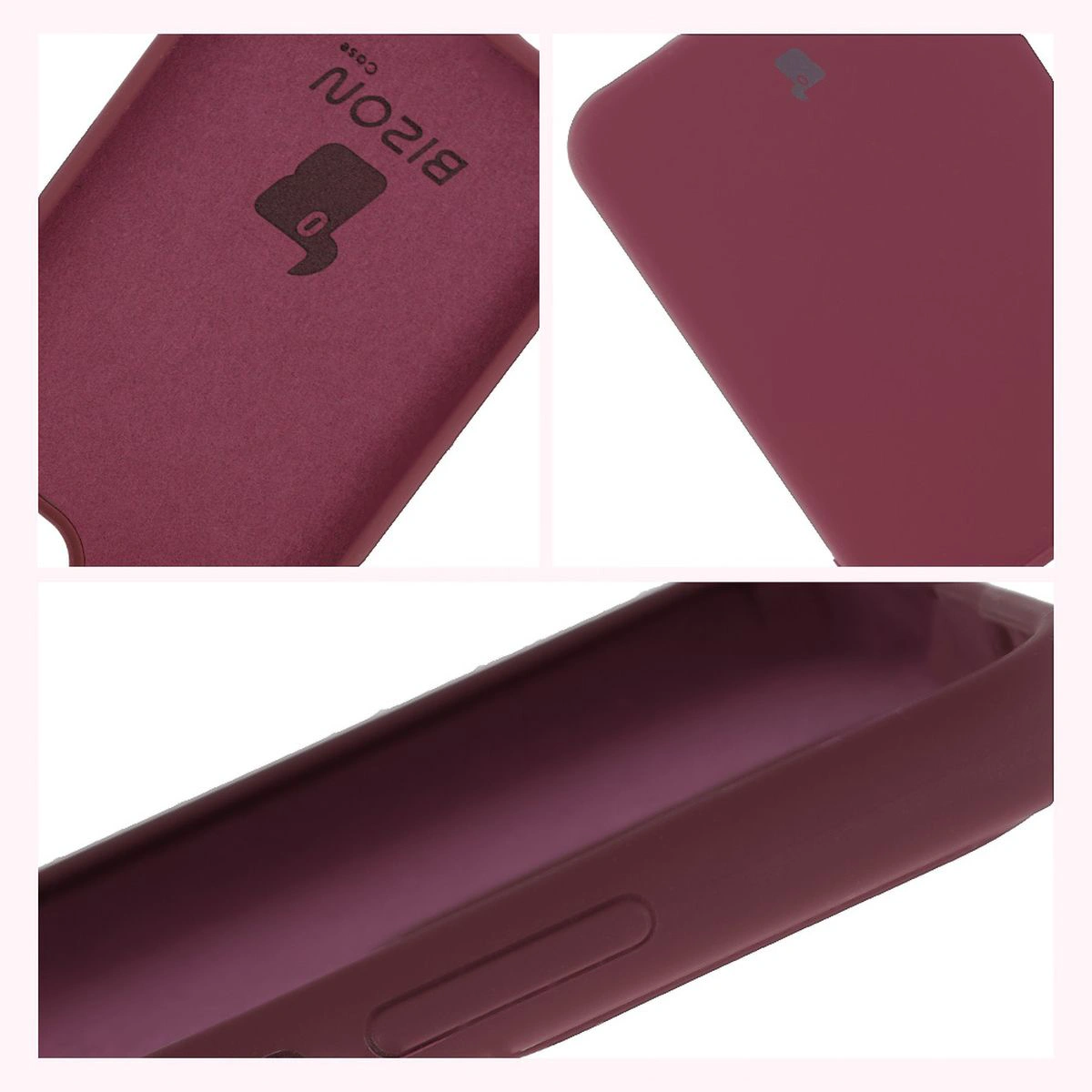 Konstruktion der Bizon Soft Case: integrierte Abdeckungen, erhöhte Ränder und Mikrofaserpolsterung für Oppo Reno13 Pro