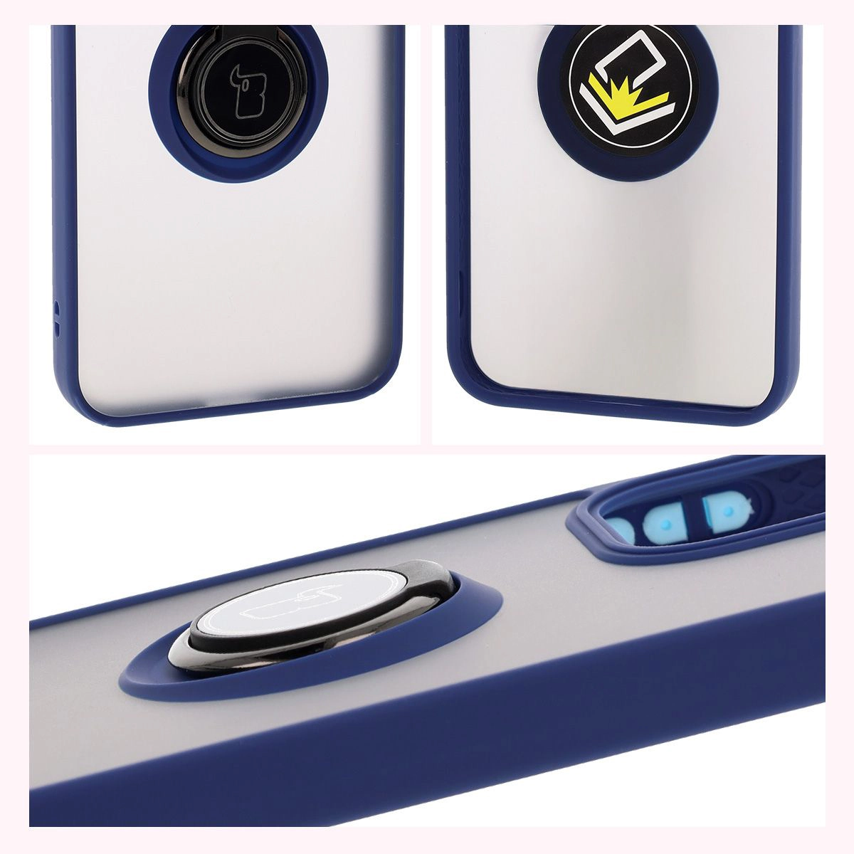 Eigenschaften des Bizon Case Hybrid Ring: rutschfester Rahmen und mattes Design