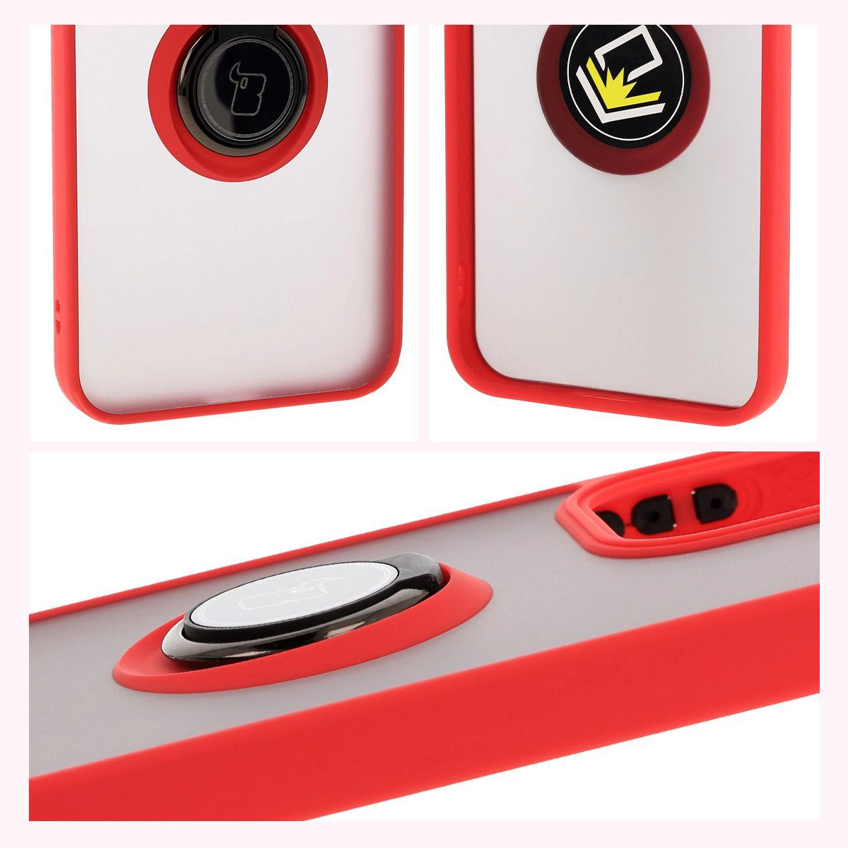 Eigenschaften des Bizon Case Hybrid Ring: rutschfester Rahmen und mattes Design