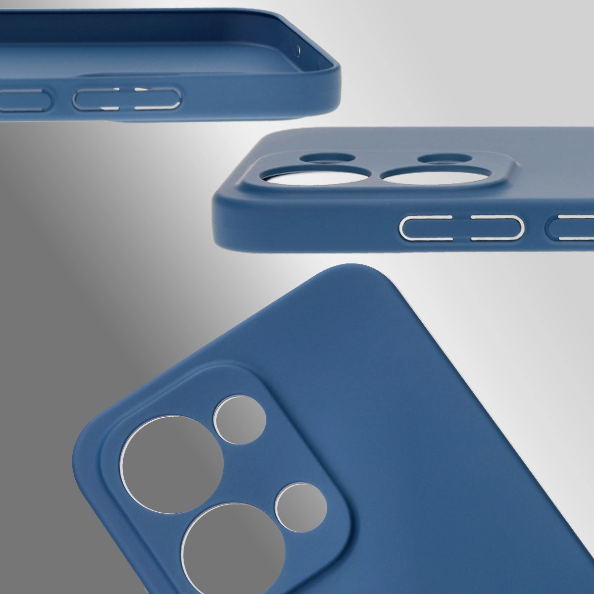 Dedykowane wycięcia i podwyższone krawędzie aparatu i ekranu w etui Bizon Case Łupka