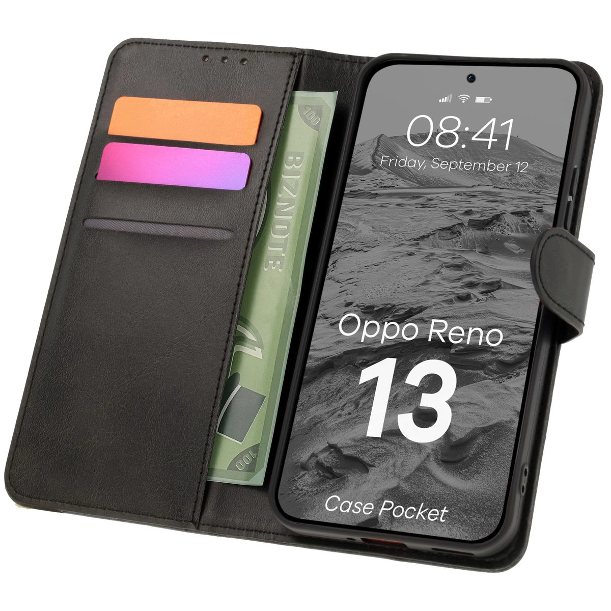 Bizon Case Pocket tok kártyatartóval az Oppo Reno13-hoz
