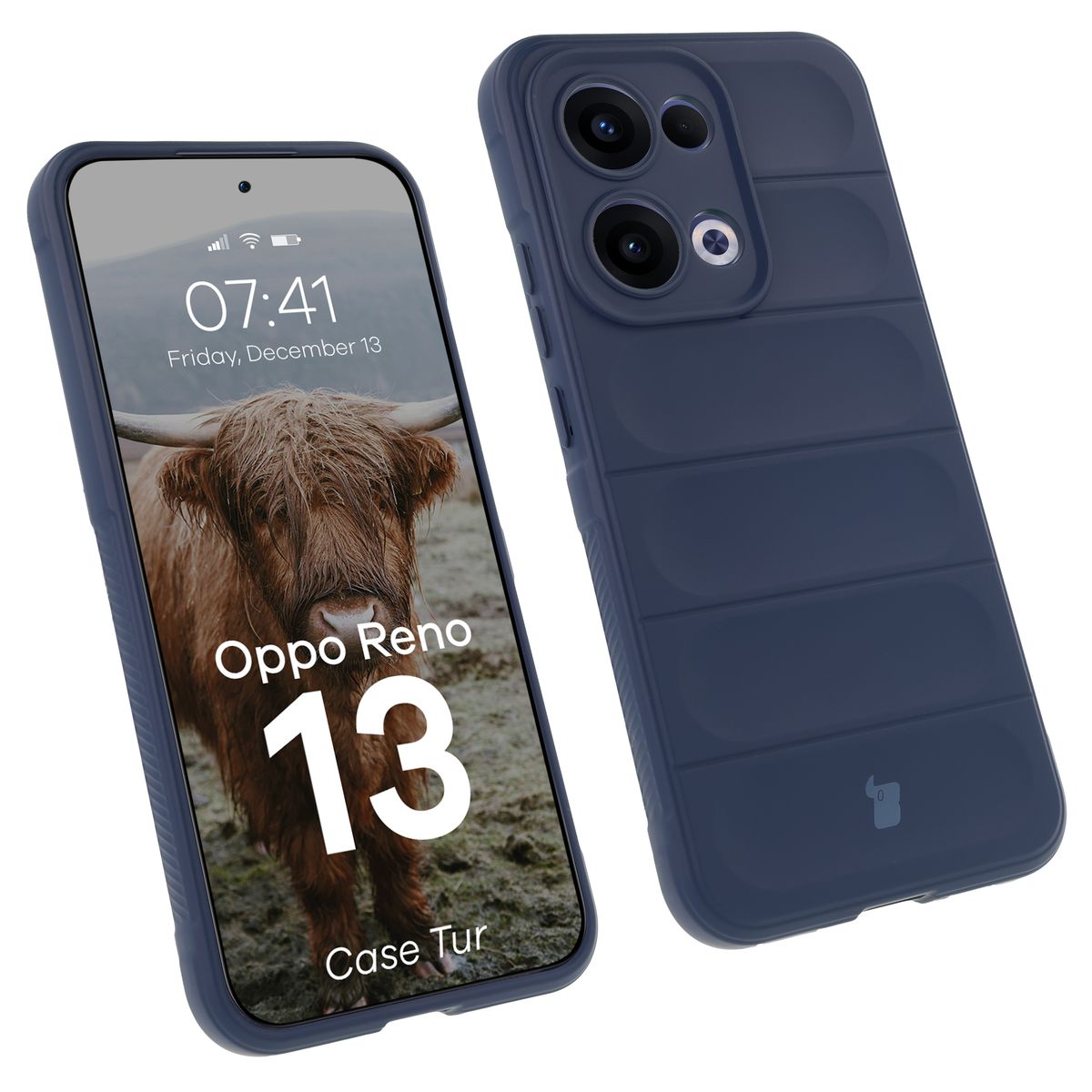 Robustes Etui Bizon Case Tur für Oppo Reno13