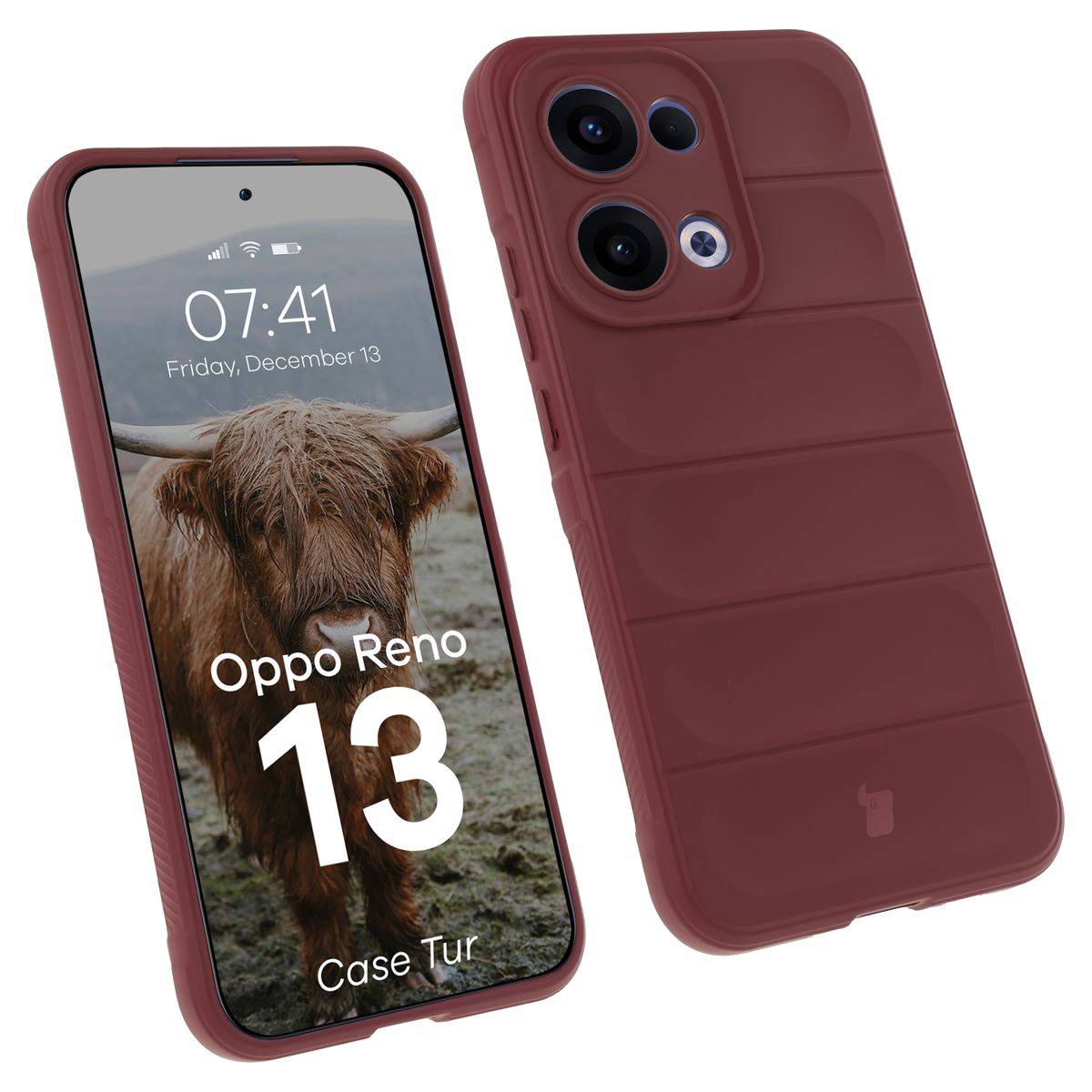 Robustes Etui Bizon Case Tur für Oppo Reno13