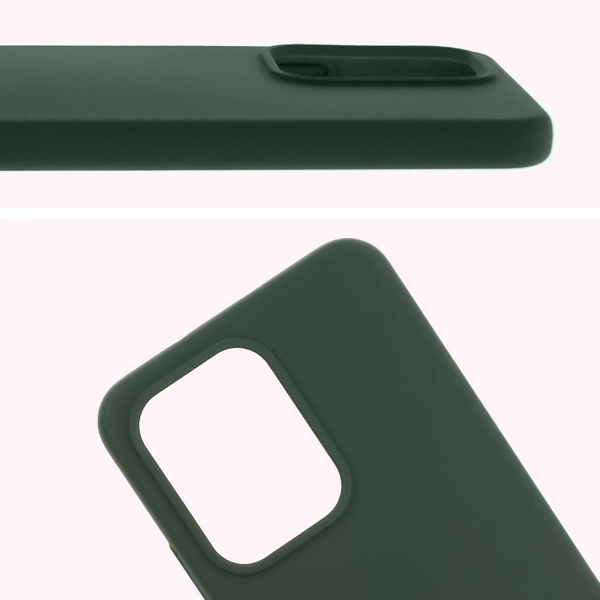 Nahaufnahme des Ausschnitts für die Linsen in der Bizon Soft Case Hülle für Oppo Reno13