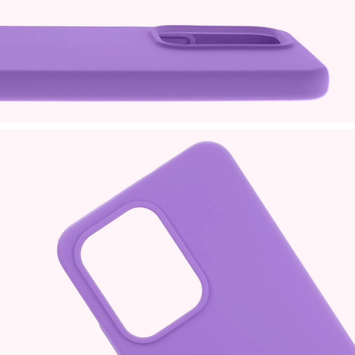 Nahaufnahme der Aussparung für die Objektive in der Bizon Soft Case für Oppo Reno13