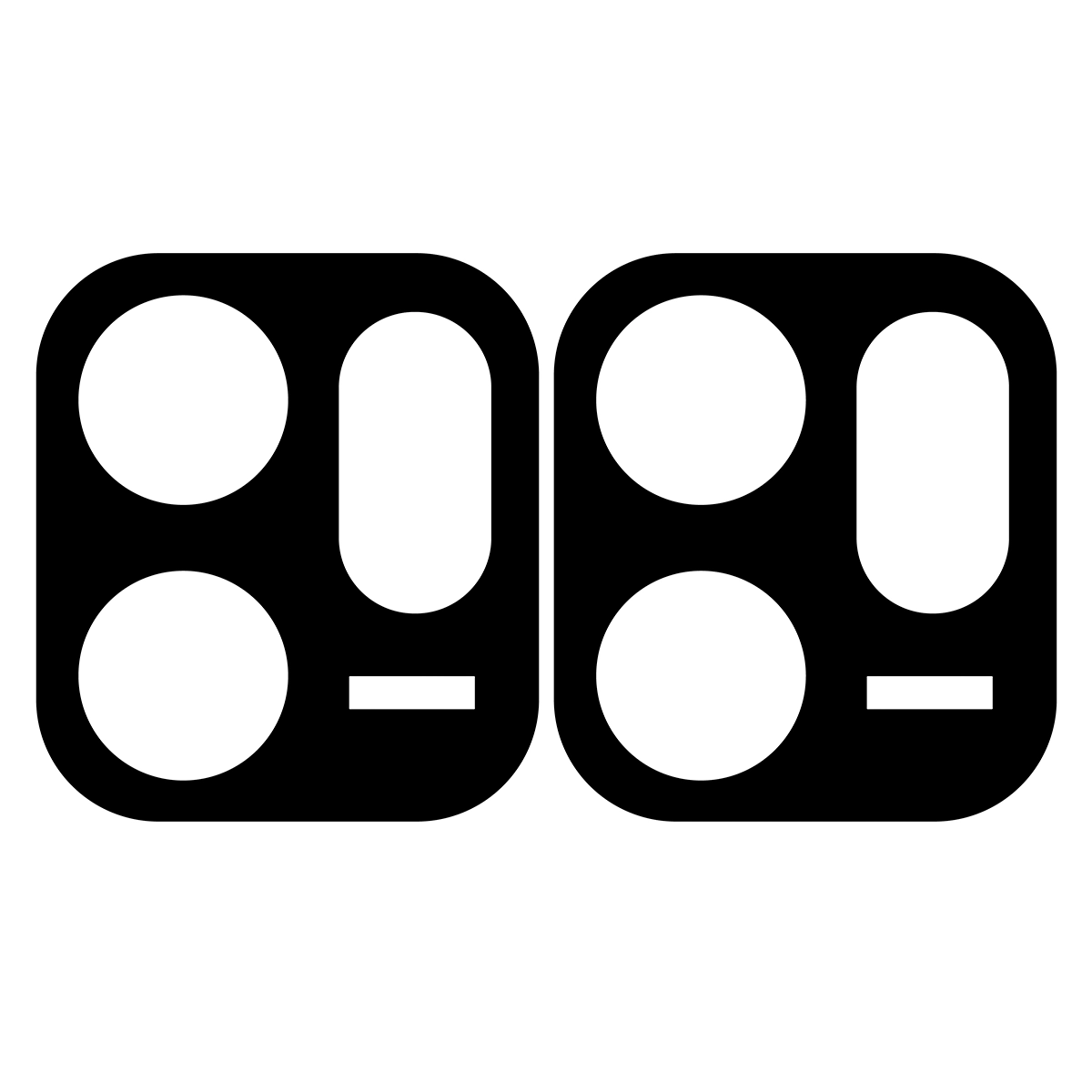 Bizon Glass Lens for Oppo Reno 14 F / Oppo Reno 14 FS applied to the camera island