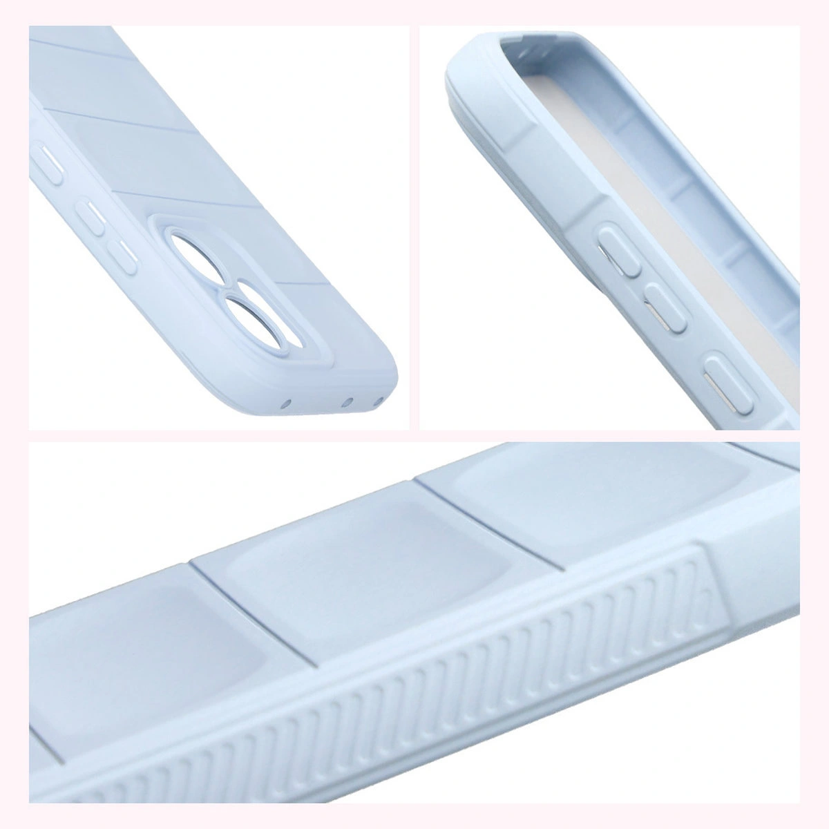 Textured sides and raised edges of the screen and camera in the Bison Case Tur for Oppo Reno 14 F / Oppo Reno 14 FS