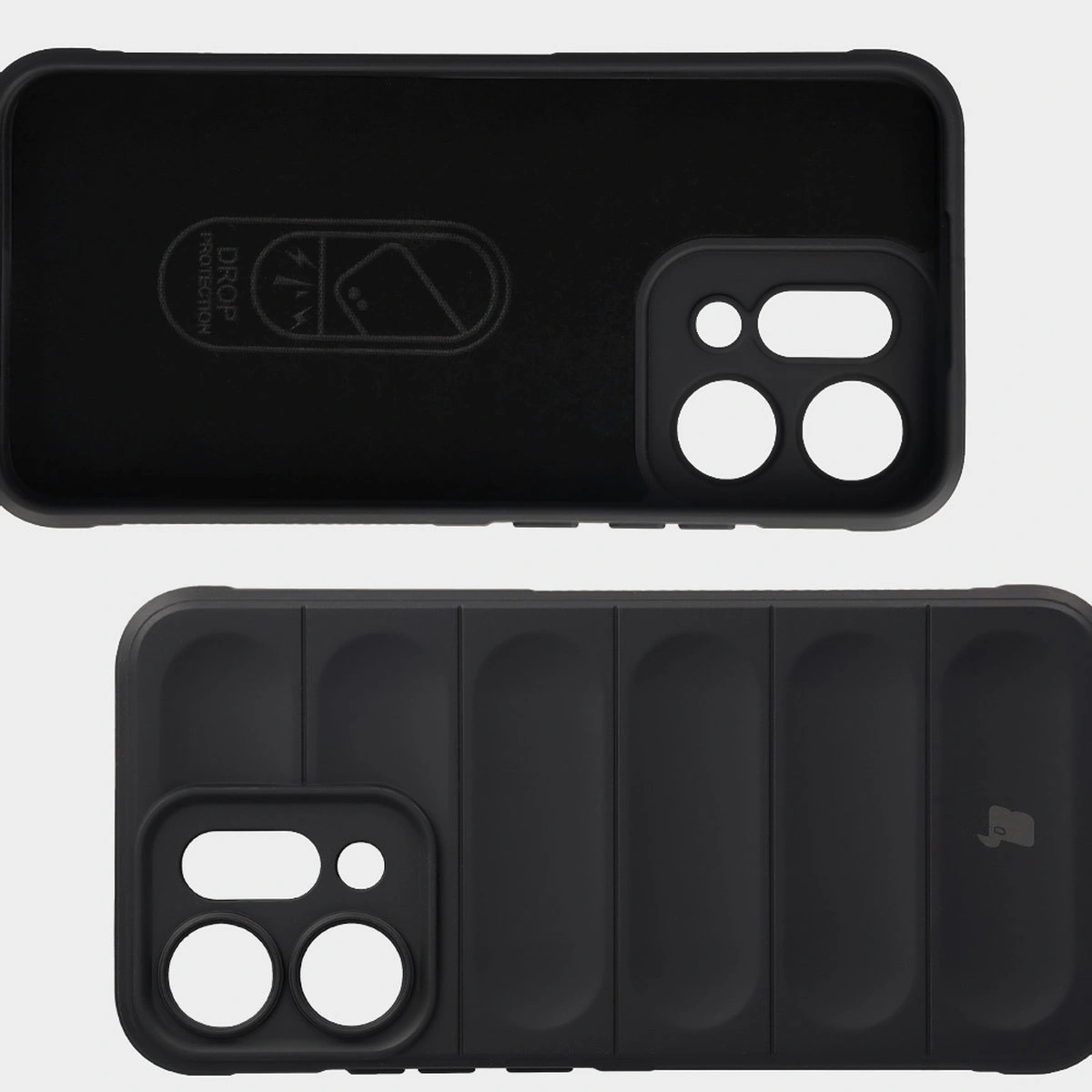 Microfiber lining, grooves on the back and reinforced corners in the Bison Case Tur for Oppo Reno 14