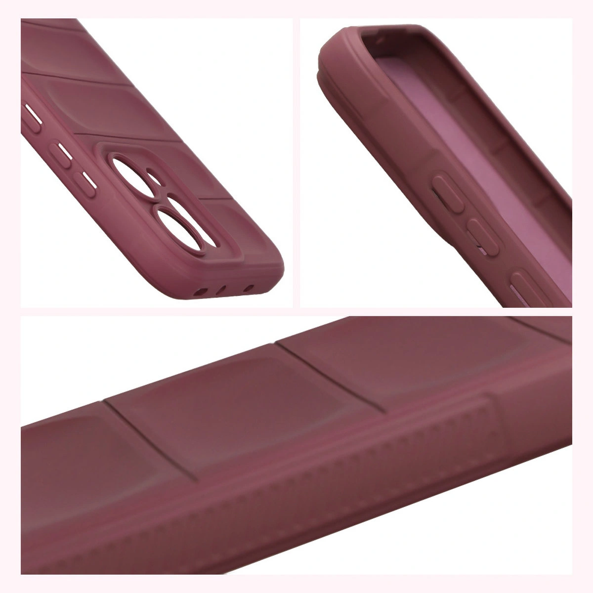 Textured sides and raised edges of the screen and camera in the Bizon Case Tur for Oppo Reno 14