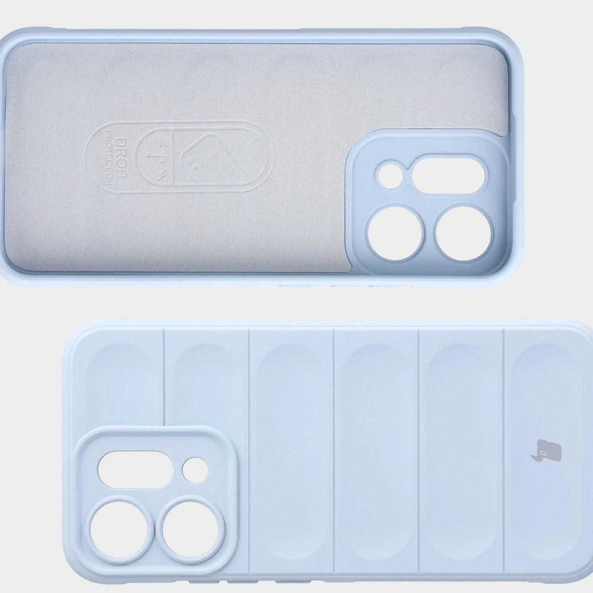 Microfiber lining, recesses on the back, and reinforced corners in the Bison Case Tur for Oppo Reno 14