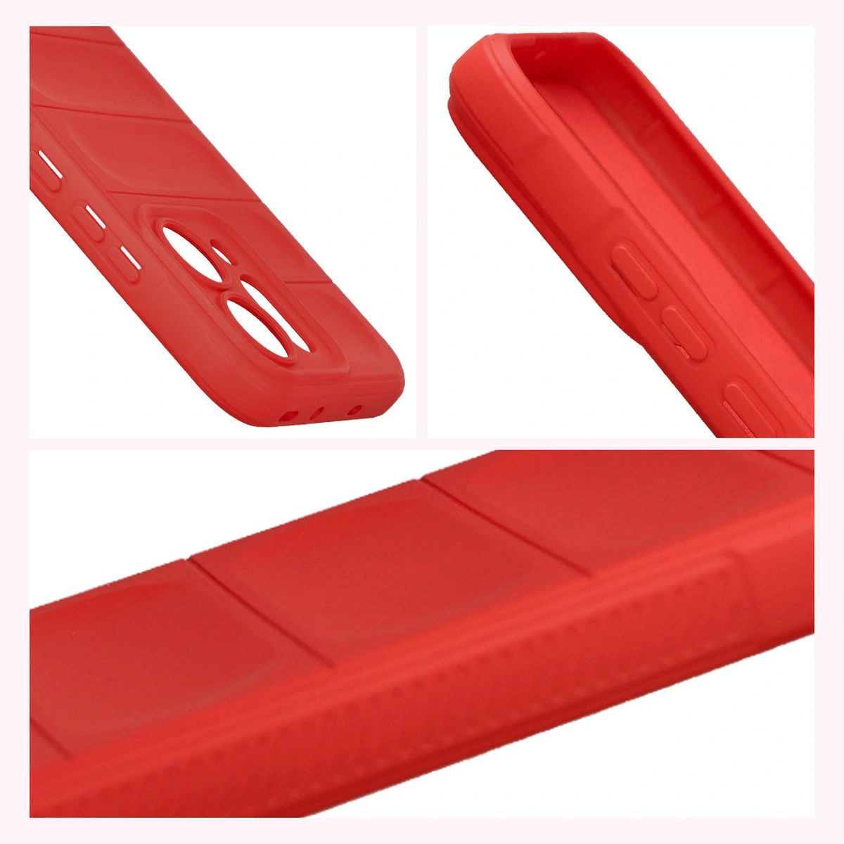 Textured sides and raised edges of the screen and camera in the Bison Case Tur for Oppo Reno 14