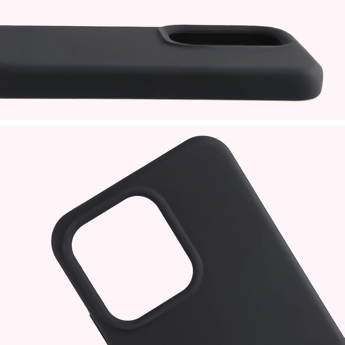 Close-up of the lens cutout in the Bison Soft Case for Oppo Reno 14