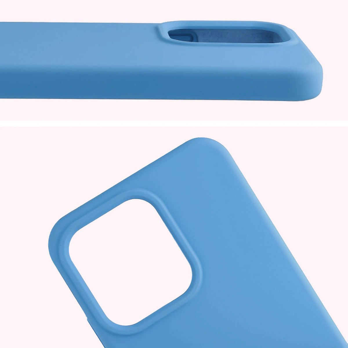 Close-up of the lens cutout in the Bison Soft Case for Oppo Reno 14