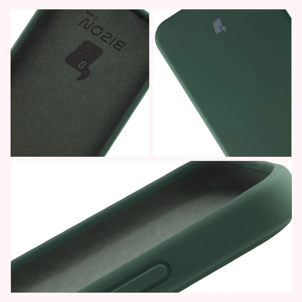 Construction of the Bison Soft Case: integrated covers, raised edges, and microfiber padding for Oppo Reno 14