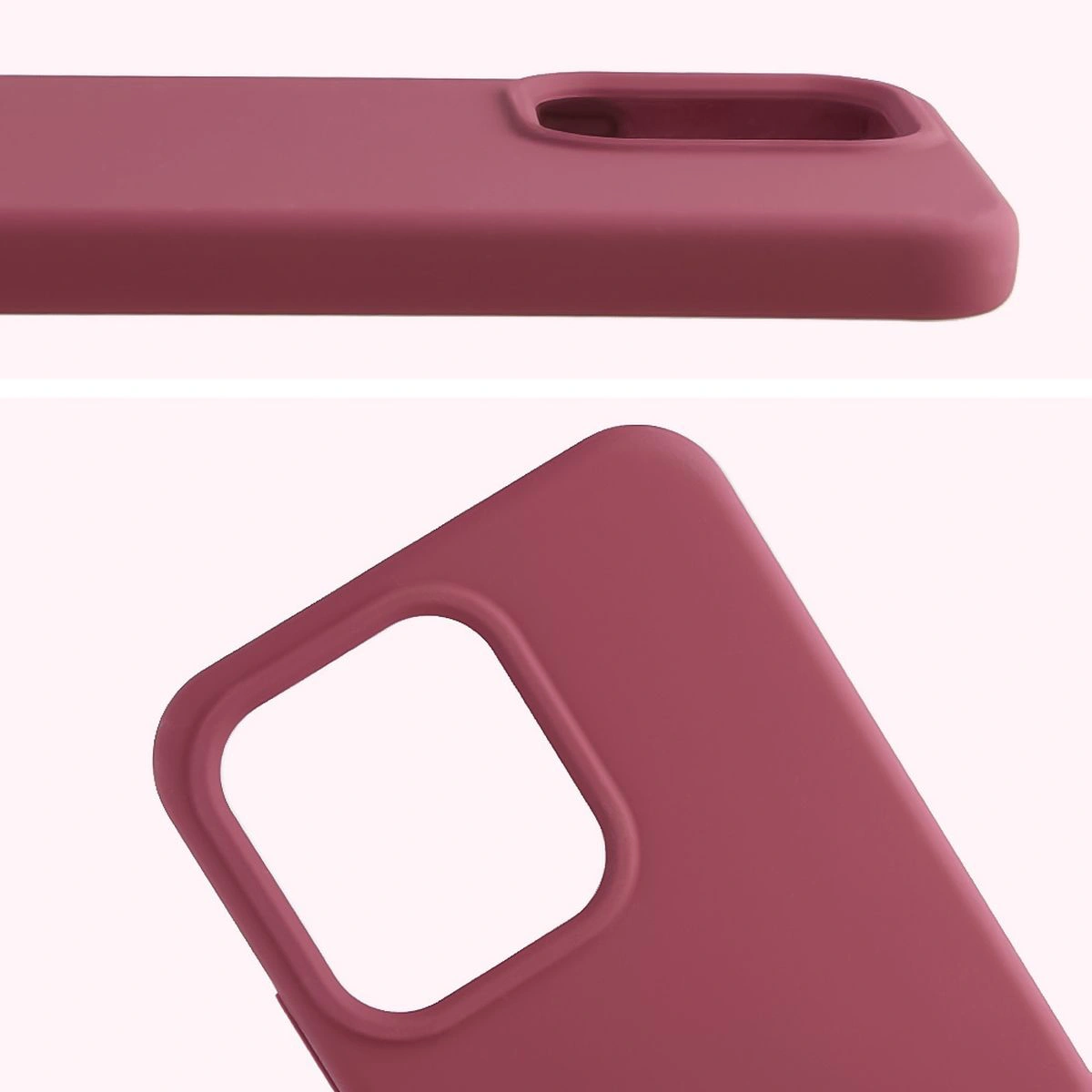 Close-up of the lens cutout in the Bison Soft Case for Oppo Reno 14