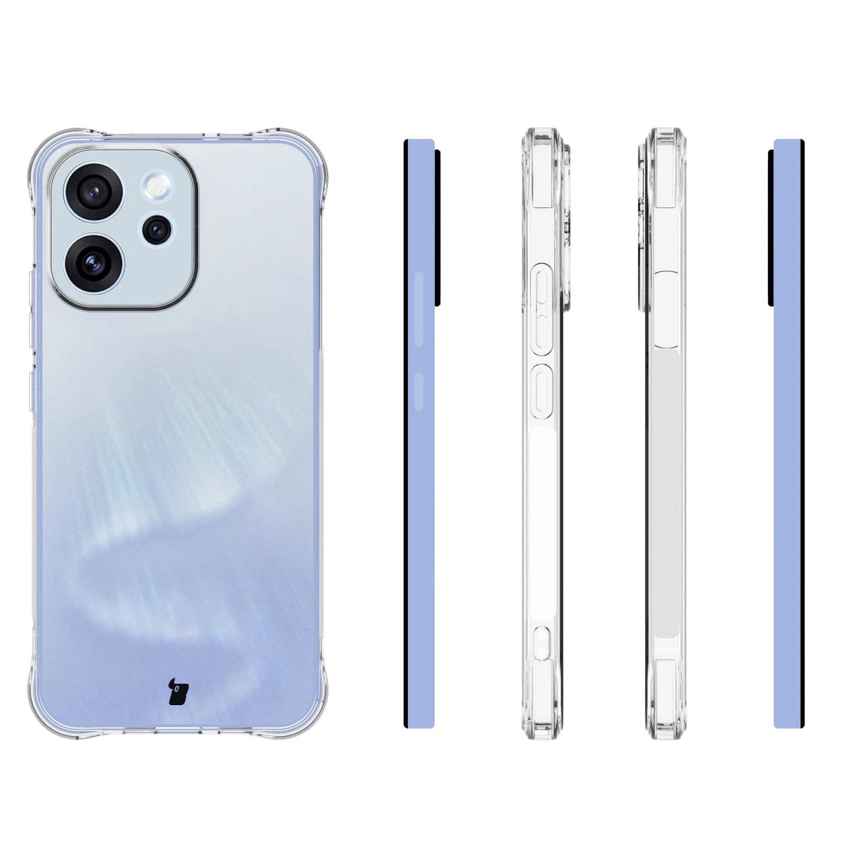 Etui Bizon Case Salpa do Oppo Reno 15 F / Oppo Reno 15 FS z różnych stron