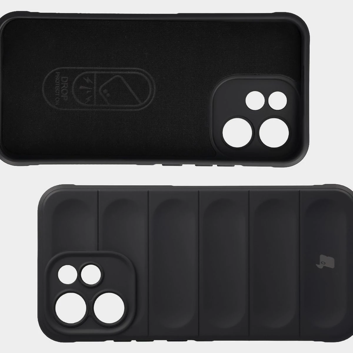 Mikrofaser-Innenfutter, Vertiefungen auf der Rückseite und verstärkte Ecken in der Bizon Case Tur für Oppo Reno 15 F / Oppo Reno 15 FS