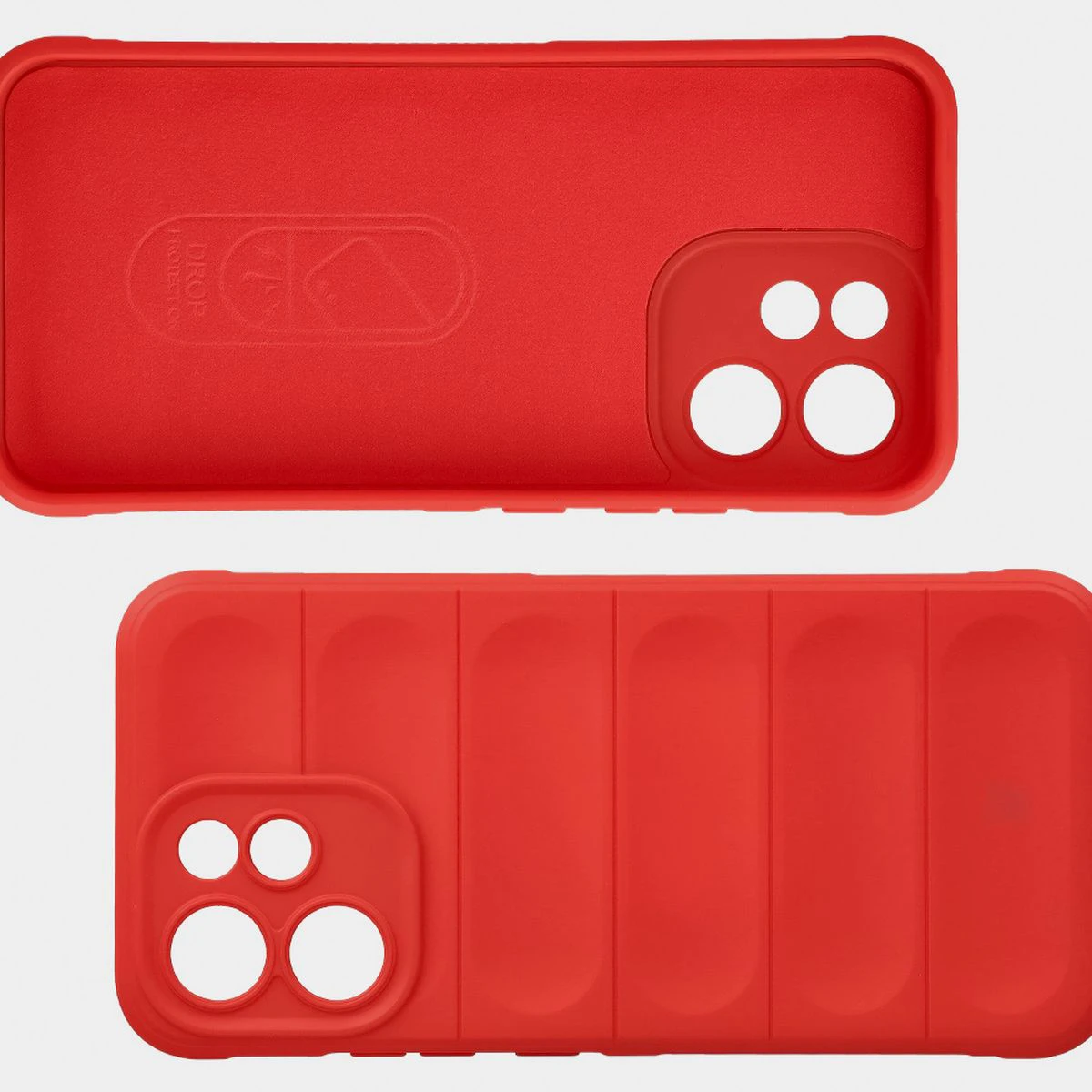 Wyściółka z mikrofibry, wyżłobienia na pleckach i wzmocnione narożniki w etui Bizon Case Tur do Oppo Reno 15 F / Oppo Reno 15 FS