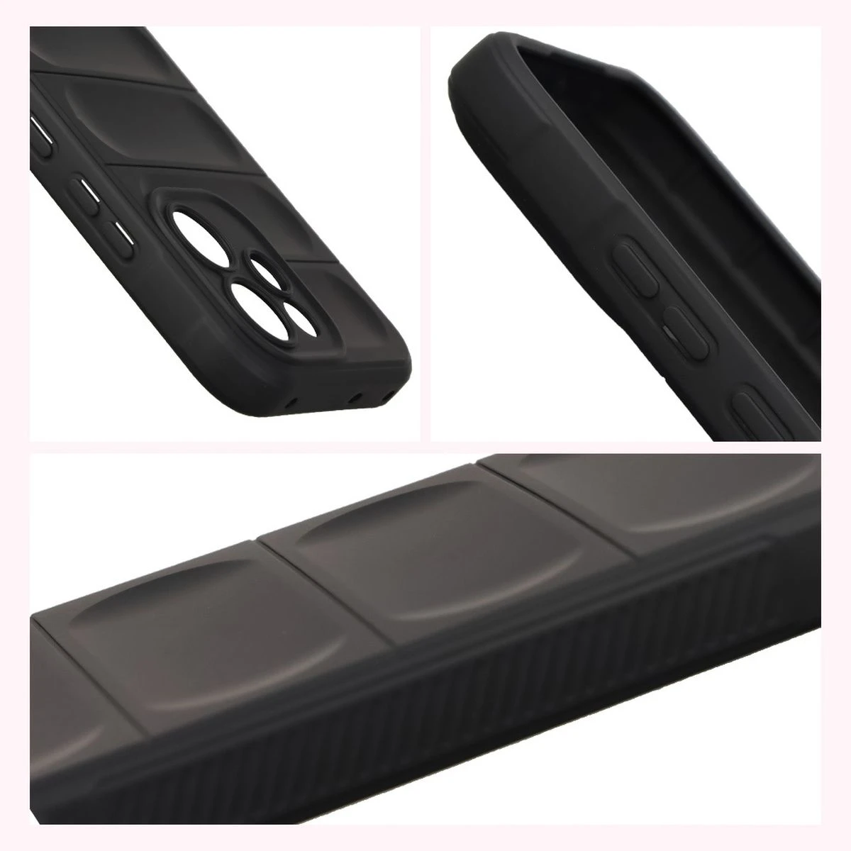 Margini ridicate și suprafață antiderapantă în etui Bizon Case Tur pentru Oppo Reno 15 F / Oppo Reno 15 FS