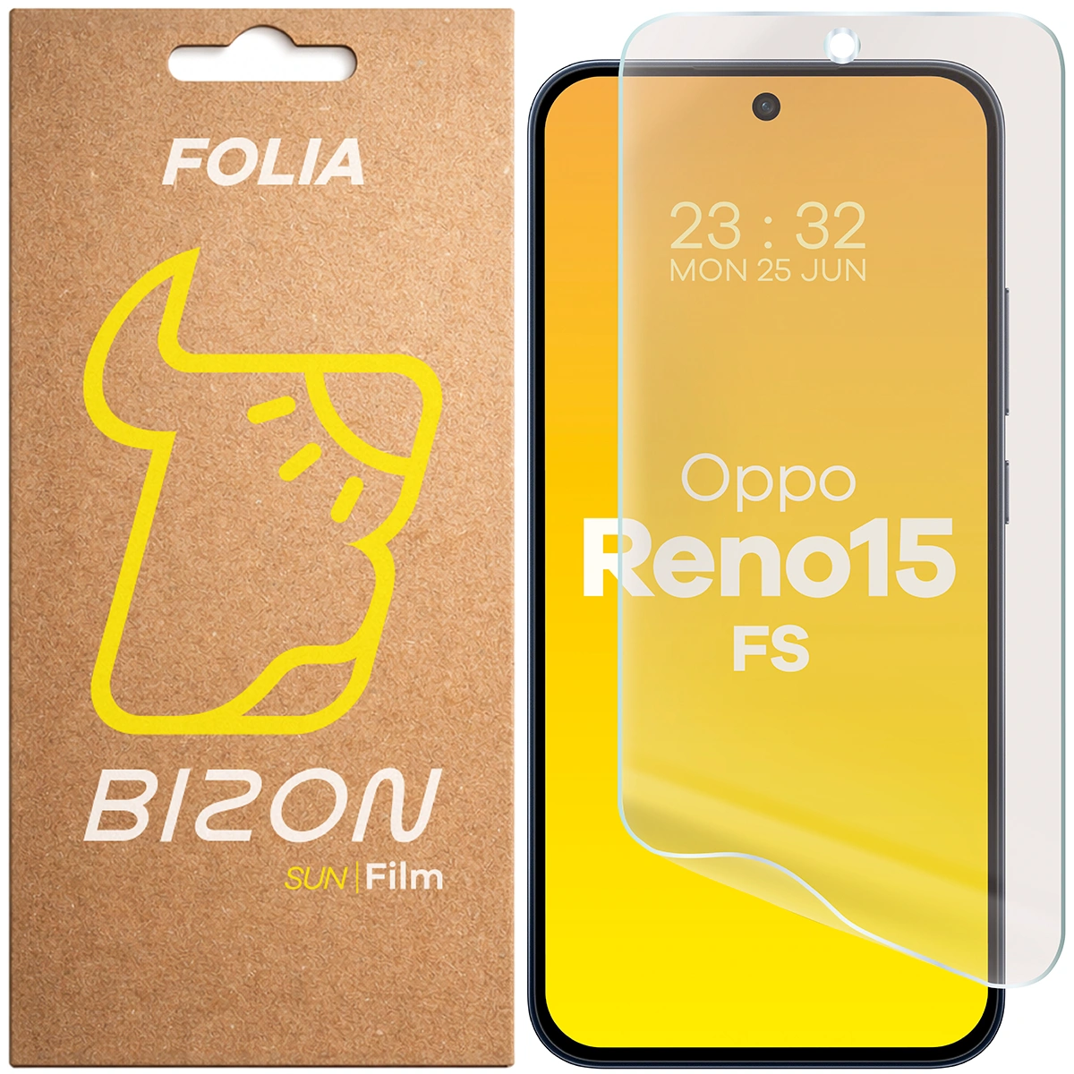 Folia matowa na ekran Bizon Glass Film Sun do Oppo Reno 15 FS, 1 sztuka