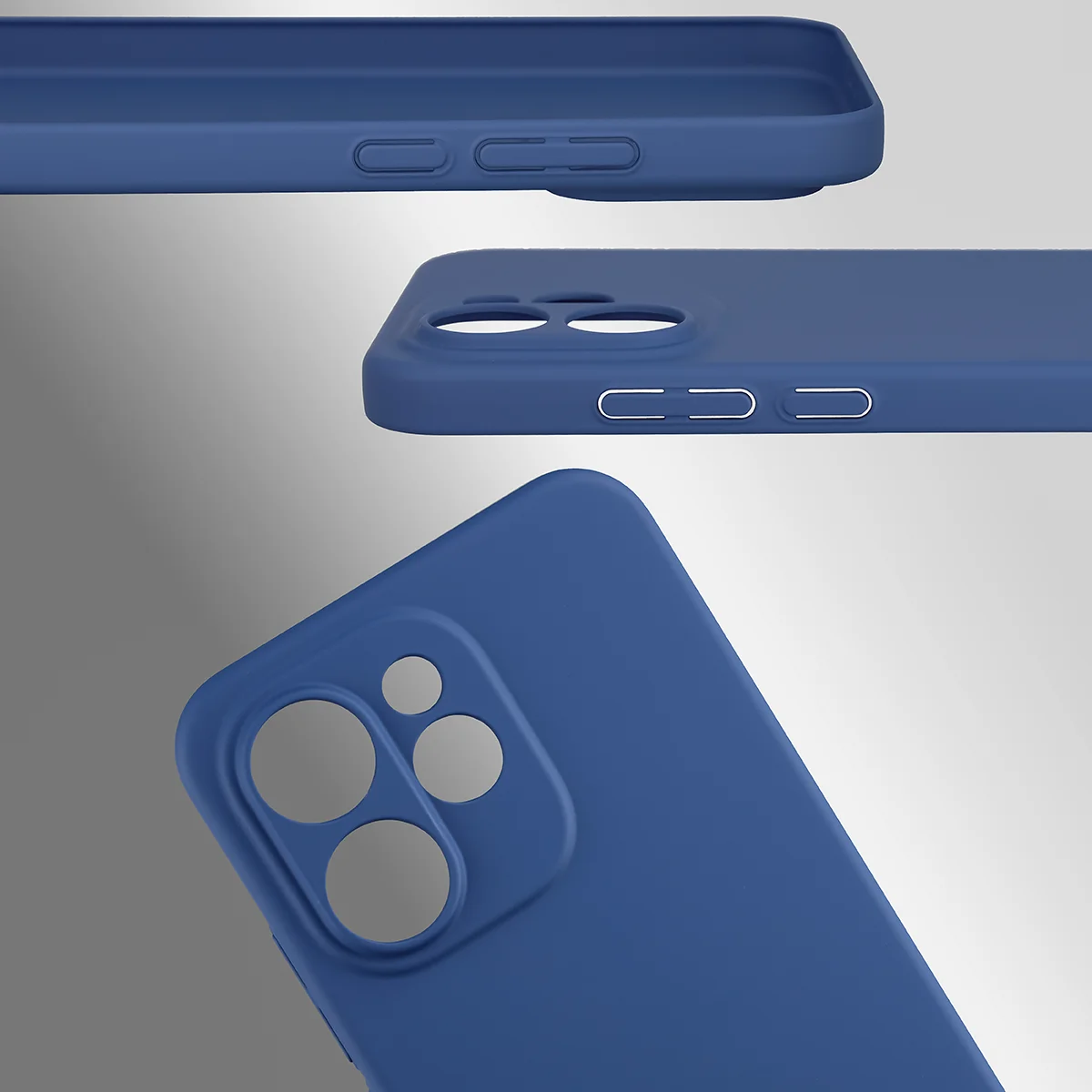 Dedykowane wycięcia i podwyższone krawędzie aparatu i ekranu w etui Bizon Case Łupka do Oppo Reno 15 Pro