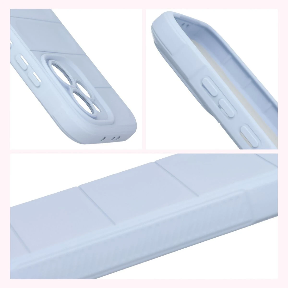 Laturi texturate și margini ridicate ale ecranului și camerei în etui Bizon Case Tur pentru Oppo Reno 15 Pro