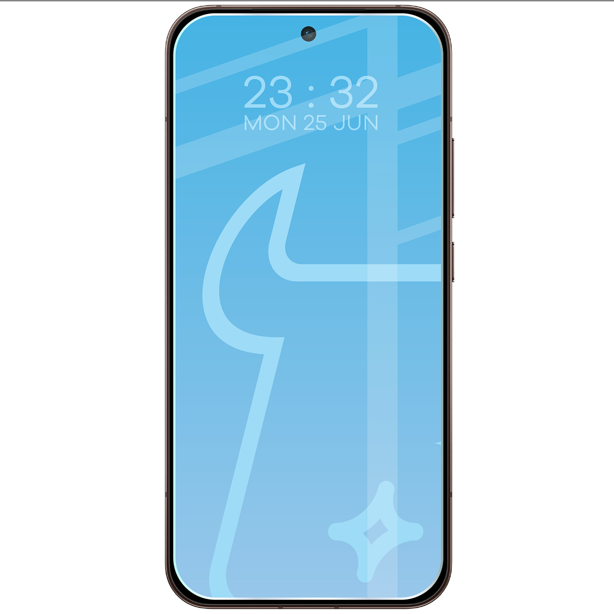 Phone with Bizon Glass Clear Duo applied for Oppo Reno 15 Pro