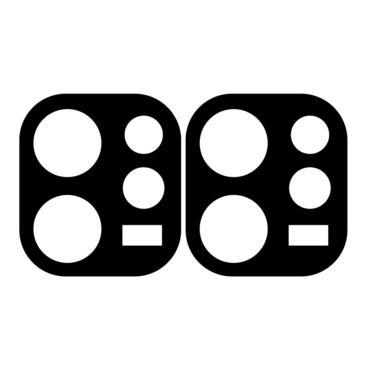 Bizon Glass Lens for Oppo Reno 15 Pro applied to the camera island