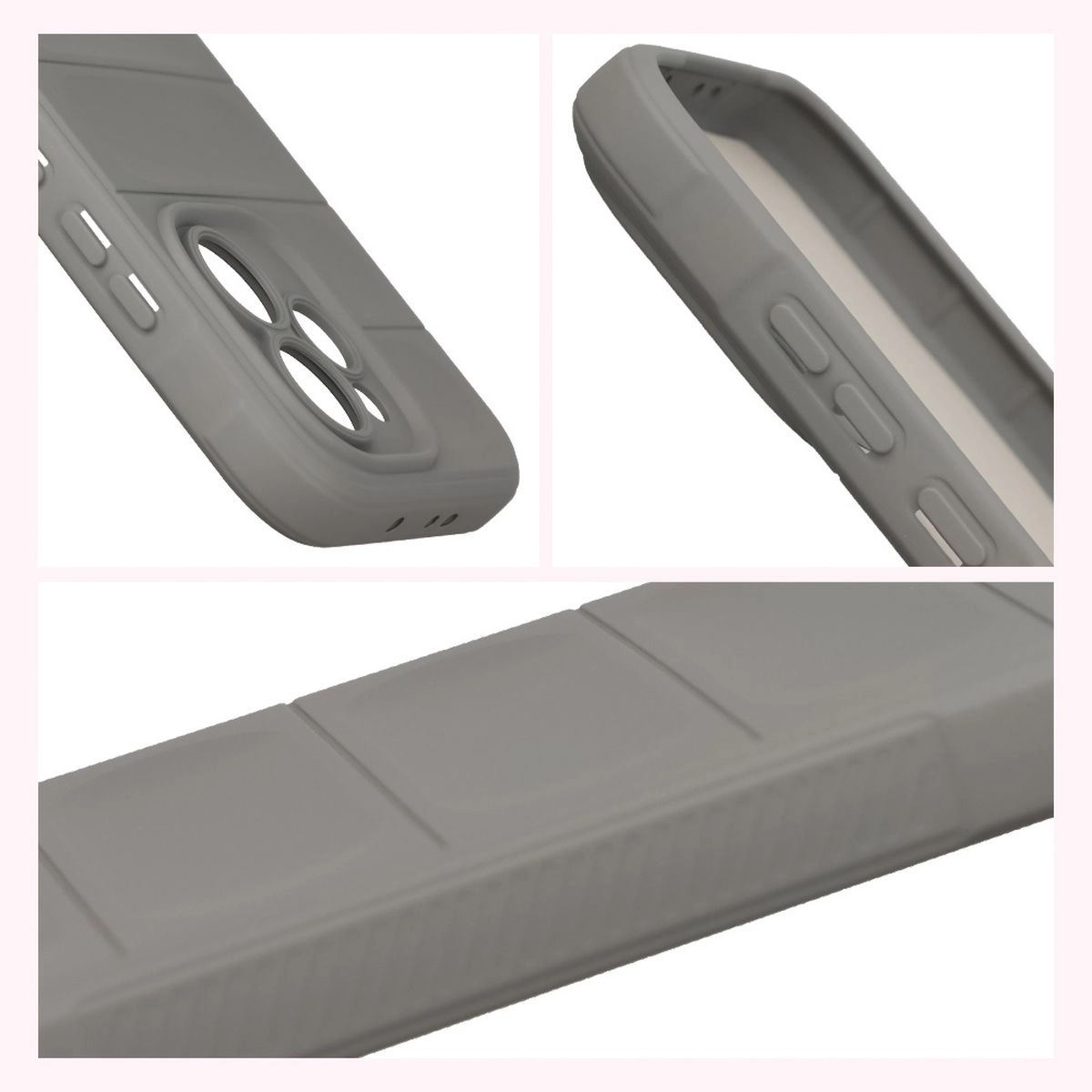 Podwyższone krawędzie i antypoślizgowa powierzchnia w etui Bizon Case Tur do Oppo Reno 15 Pro