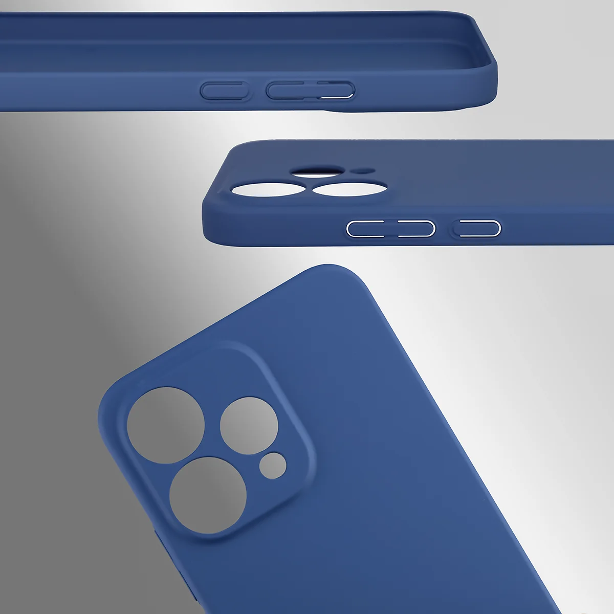 Dedykowane wycięcia i podwyższone krawędzie aparatu i ekranu w etui Bizon Case Łupka do Oppo Reno 15