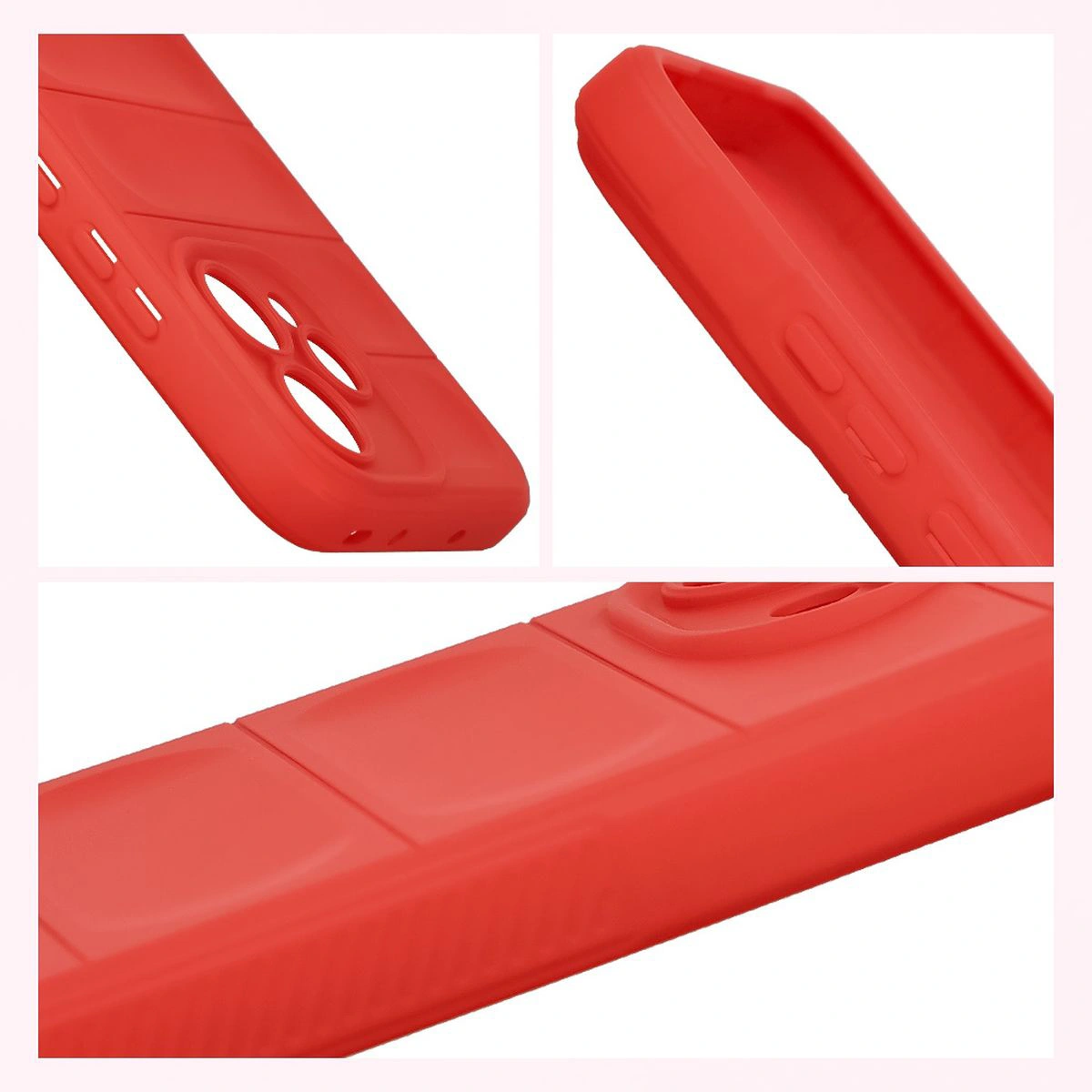 Textured sides and raised edges of the screen and camera in the Bizon Case Tur for Oppo Reno 15