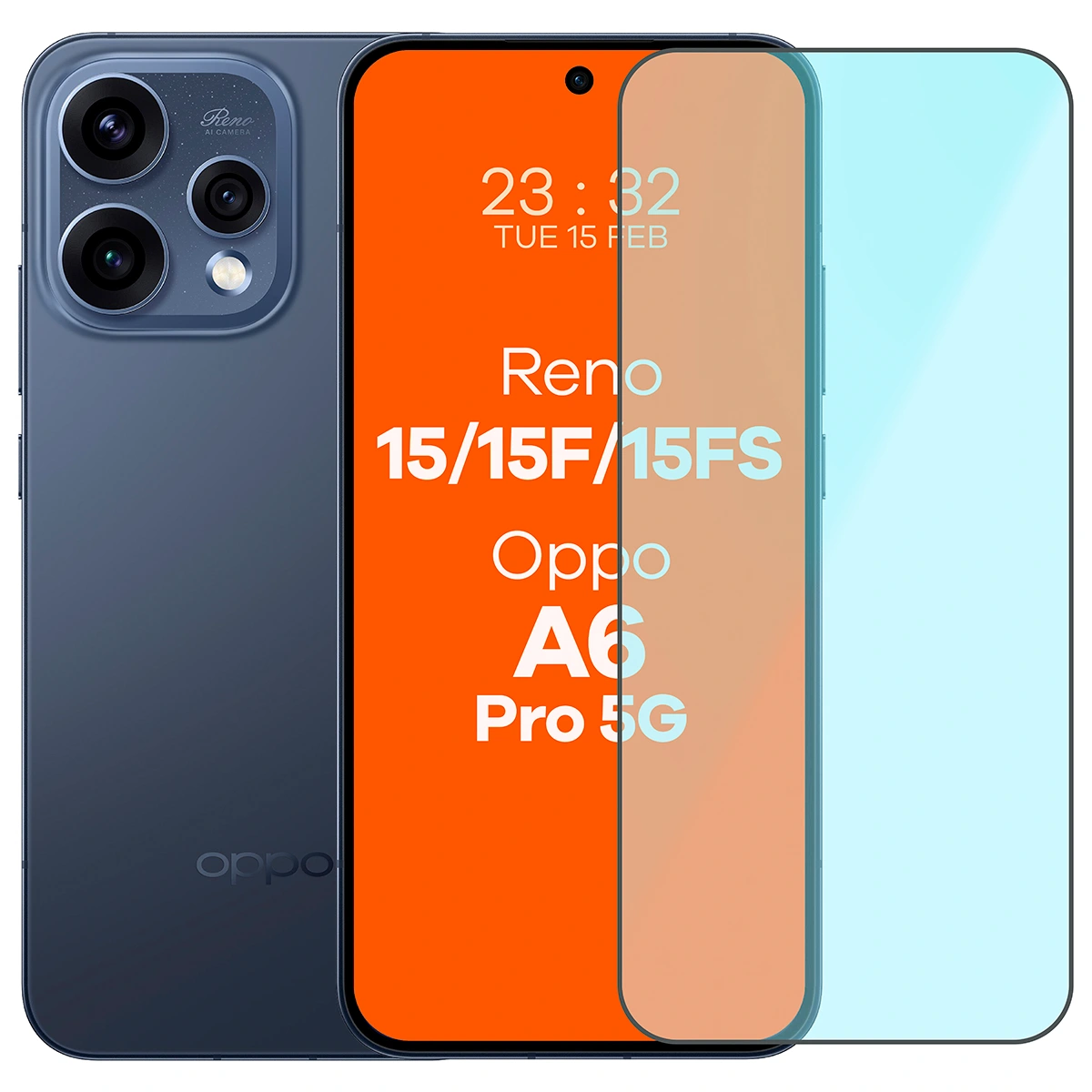 Szkło hartowane Bizon Smart Glass do Oppo Reno 15 / Oppo Reno 15 F / Oppo Reno 15 FS / Oppo A6 Pro 5G