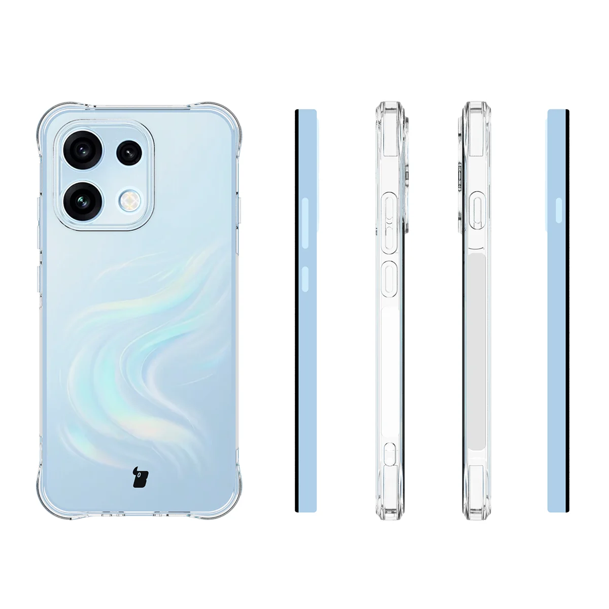 Etui Bizon Case Salpa do Oppo Reno16 F / Reno16 FS 5G z różnych stron