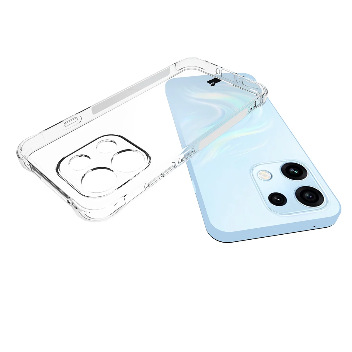 Dedykowane wycięcia i podwyższone krawędzie aparatu w etui Bizon Case Salpa do Oppo Reno16 F / Reno16 FS 5G