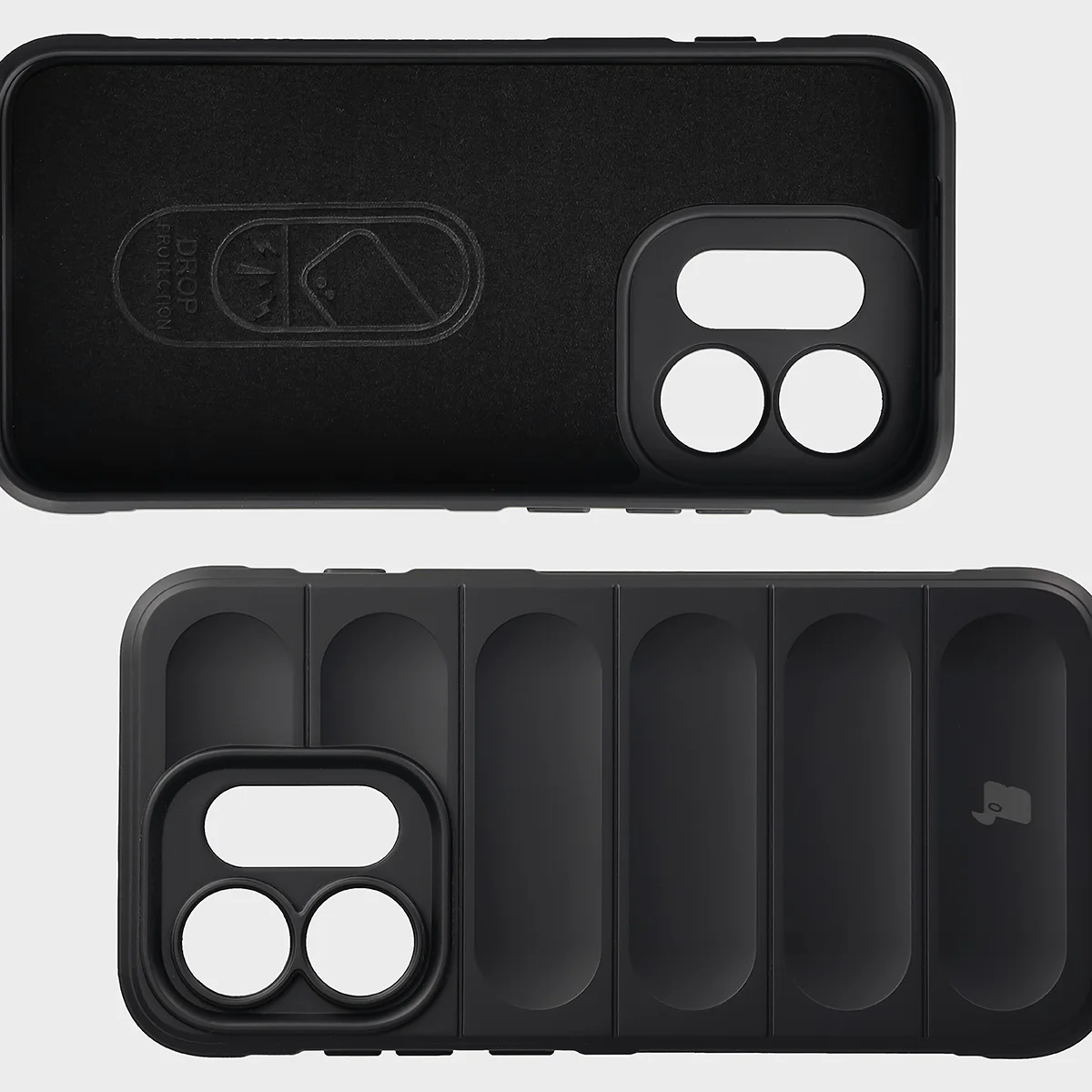 Microfiber lining, grooves on the back, and reinforced corners in the Bison Case Tur for Oppo Reno16 / Reno16 Pro 5G