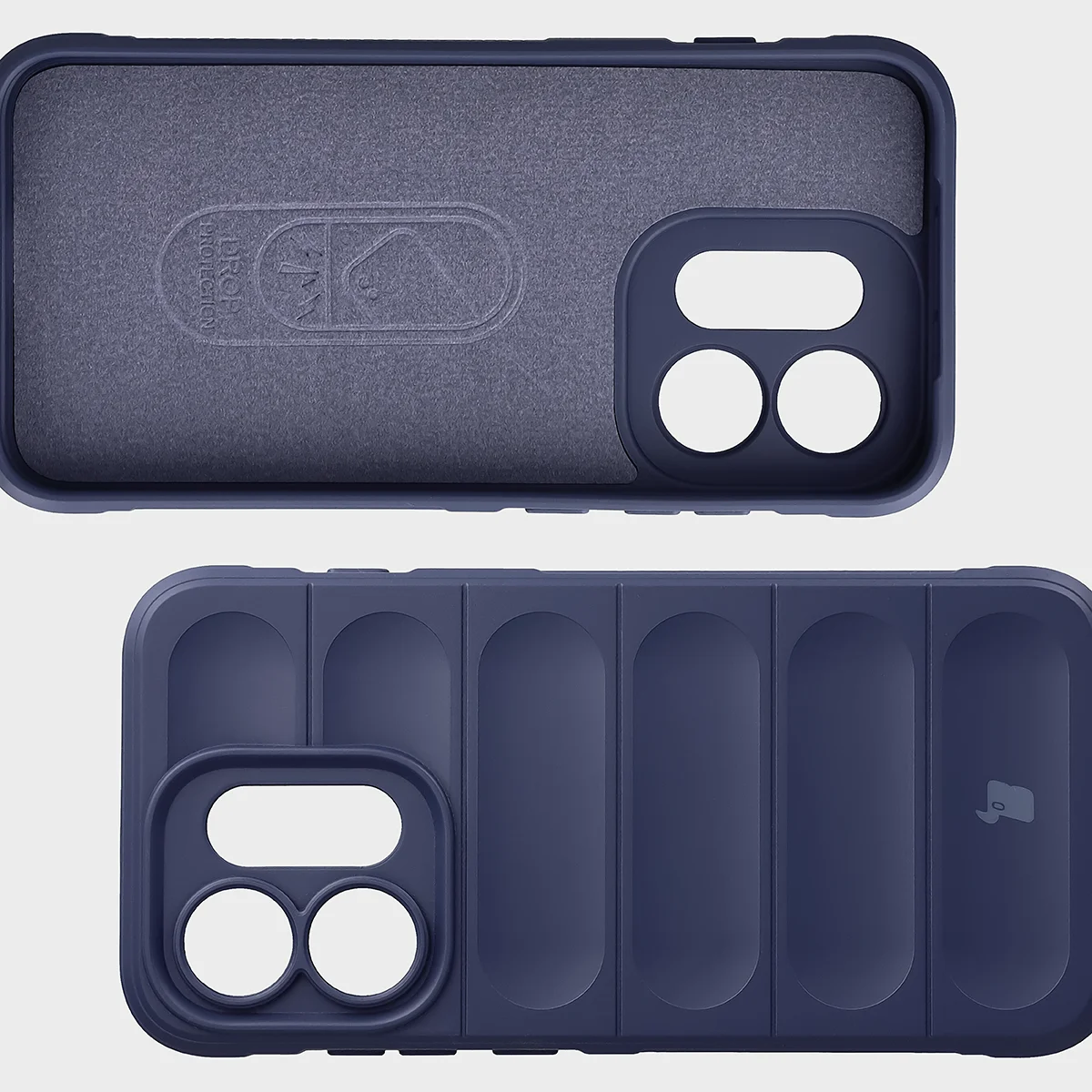 Microfiber lining, grooves on the back, and reinforced corners in the Bizon Case Tur for Oppo Reno16 / Reno16 Pro 5G