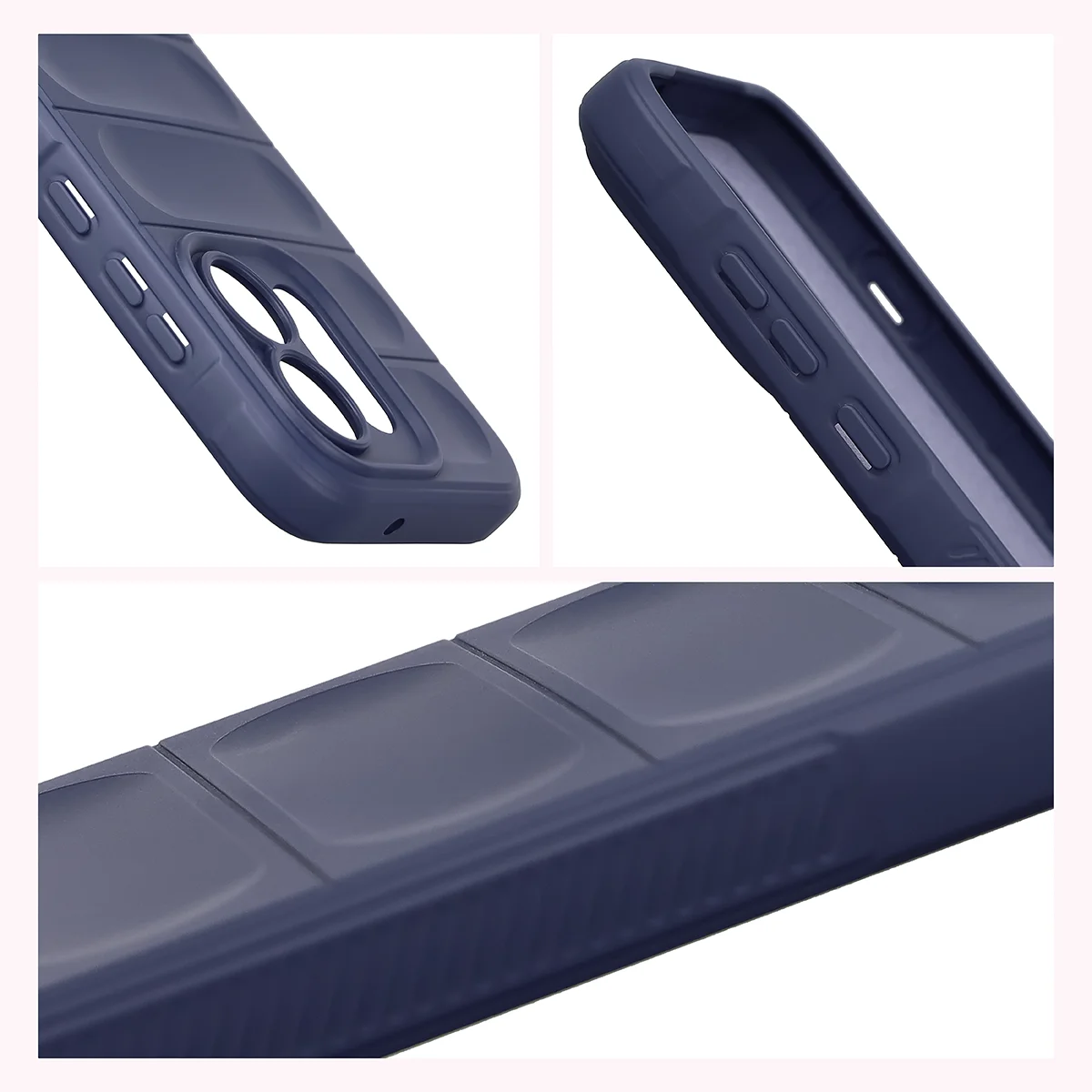 Textured sides and raised edges of the screen and camera in the Bizon Case Tur for Oppo Reno16 / Reno16 Pro 5G