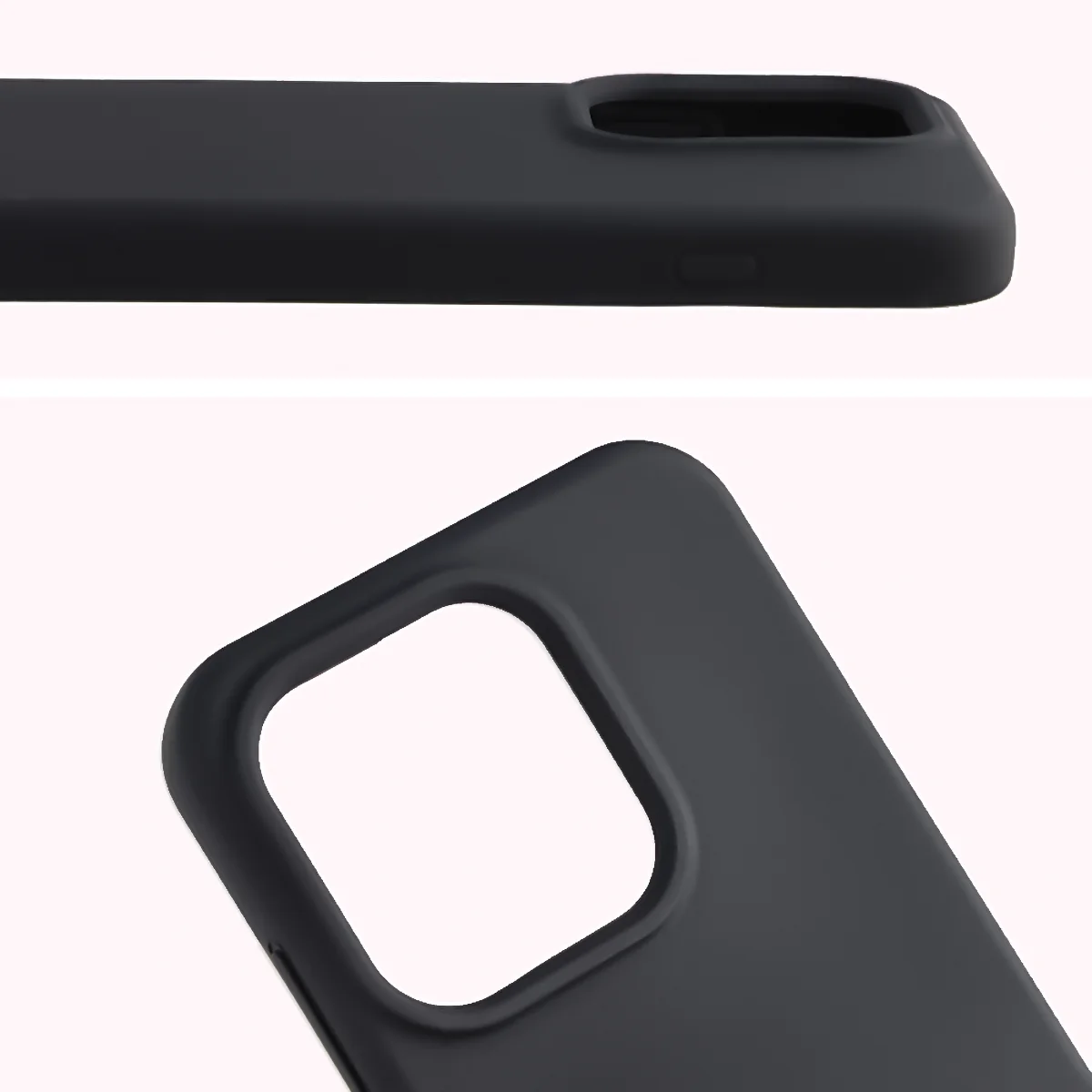 Zbliżenie na wycięcie na obiektywy w etui Bizon Soft Case do Oppo Reno16 / Reno16 Pro 5G