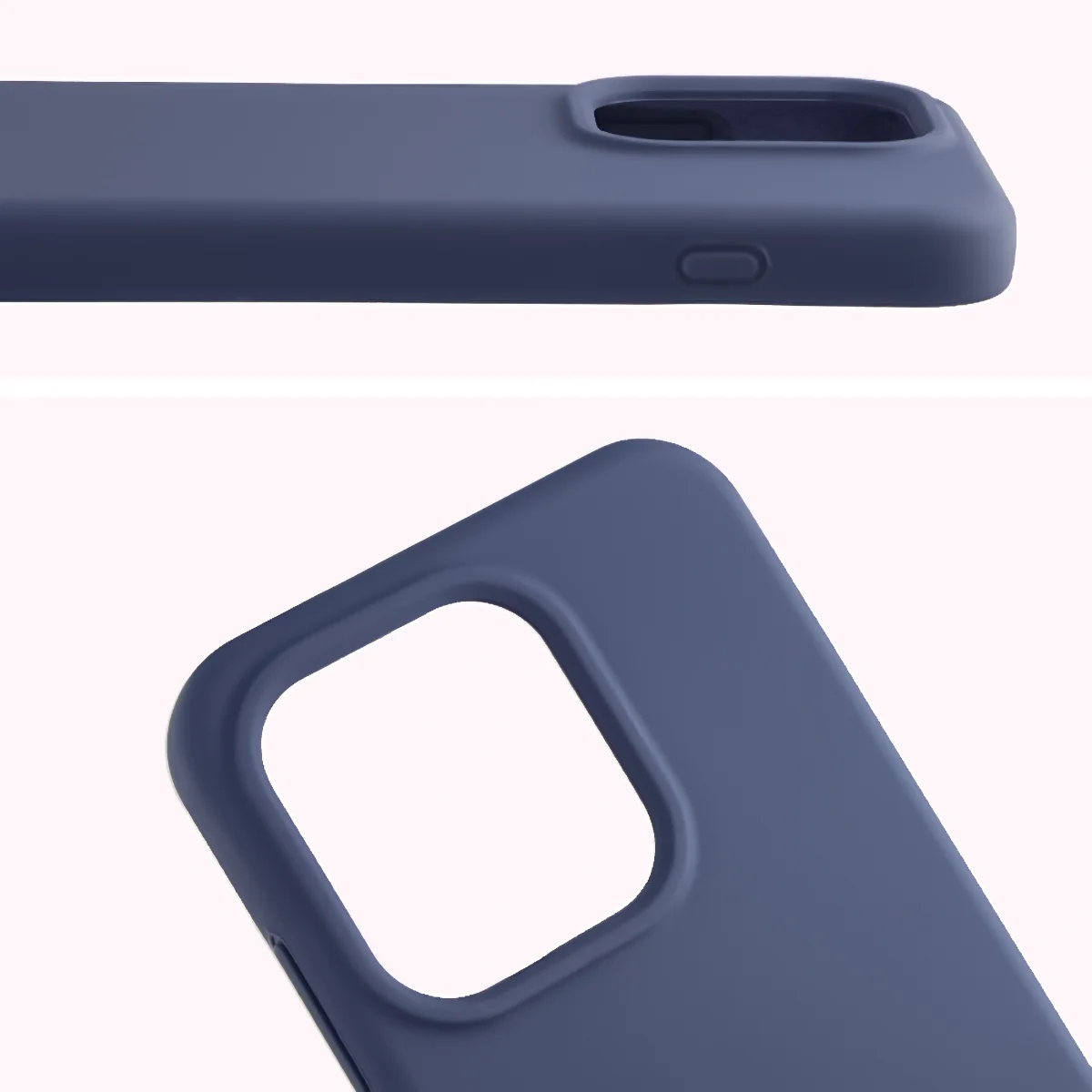 Zbliżenie na wycięcie na obiektywy w etui Bizon Soft Case do Oppo Reno16 / Reno16 Pro 5G