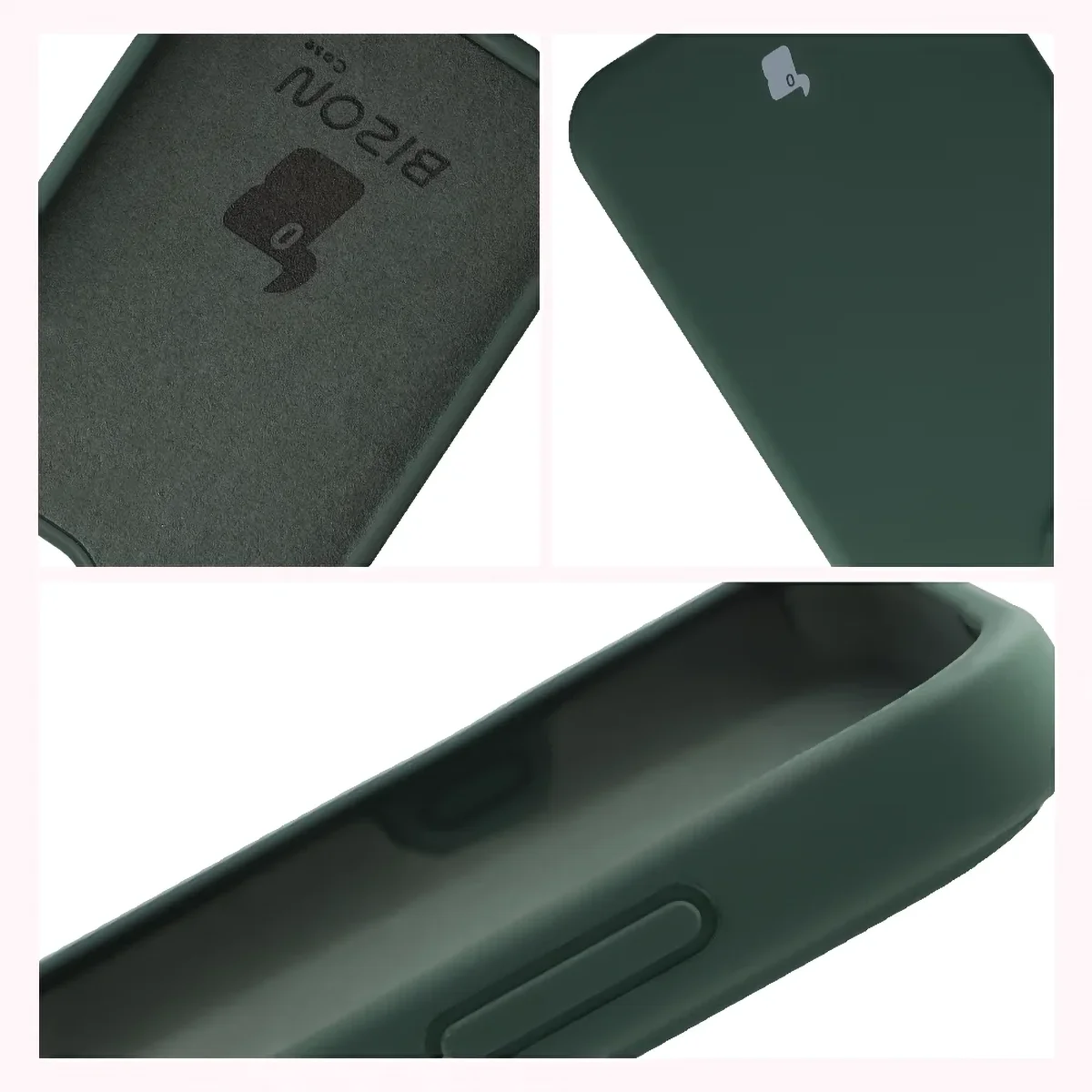 Konstrukcja etui Bizon Soft Case: zintegrowane osłony, podwyższone krawędzie i wyściółka z mikrofibry do Oppo Reno16 / Reno16 Pro 5G