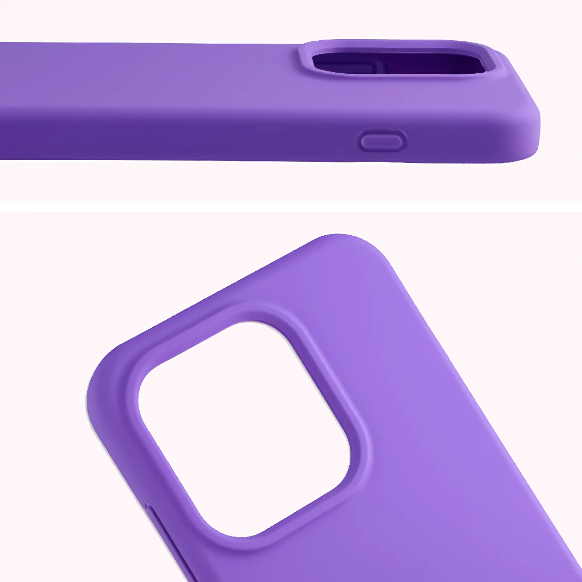 Zbliżenie na wycięcie na obiektywy w etui Bizon Soft Case do Oppo Reno16 / Reno16 Pro 5G