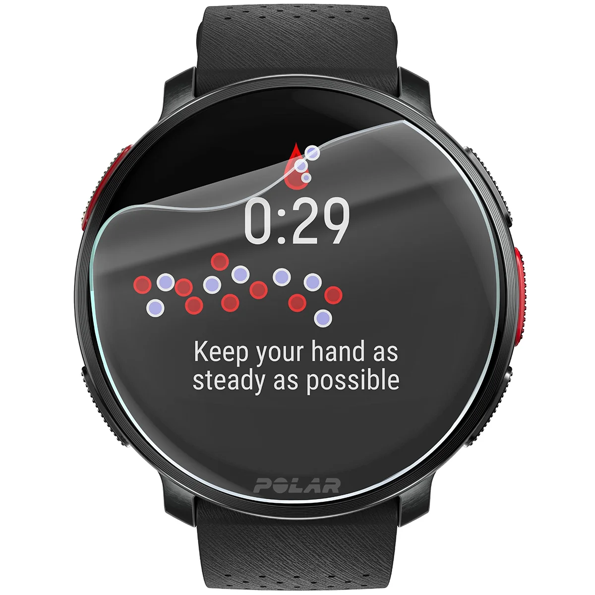 Folia hydrożelowa Bizon Watch Film HydroFlex do Polar Vantage V3 na zegarku