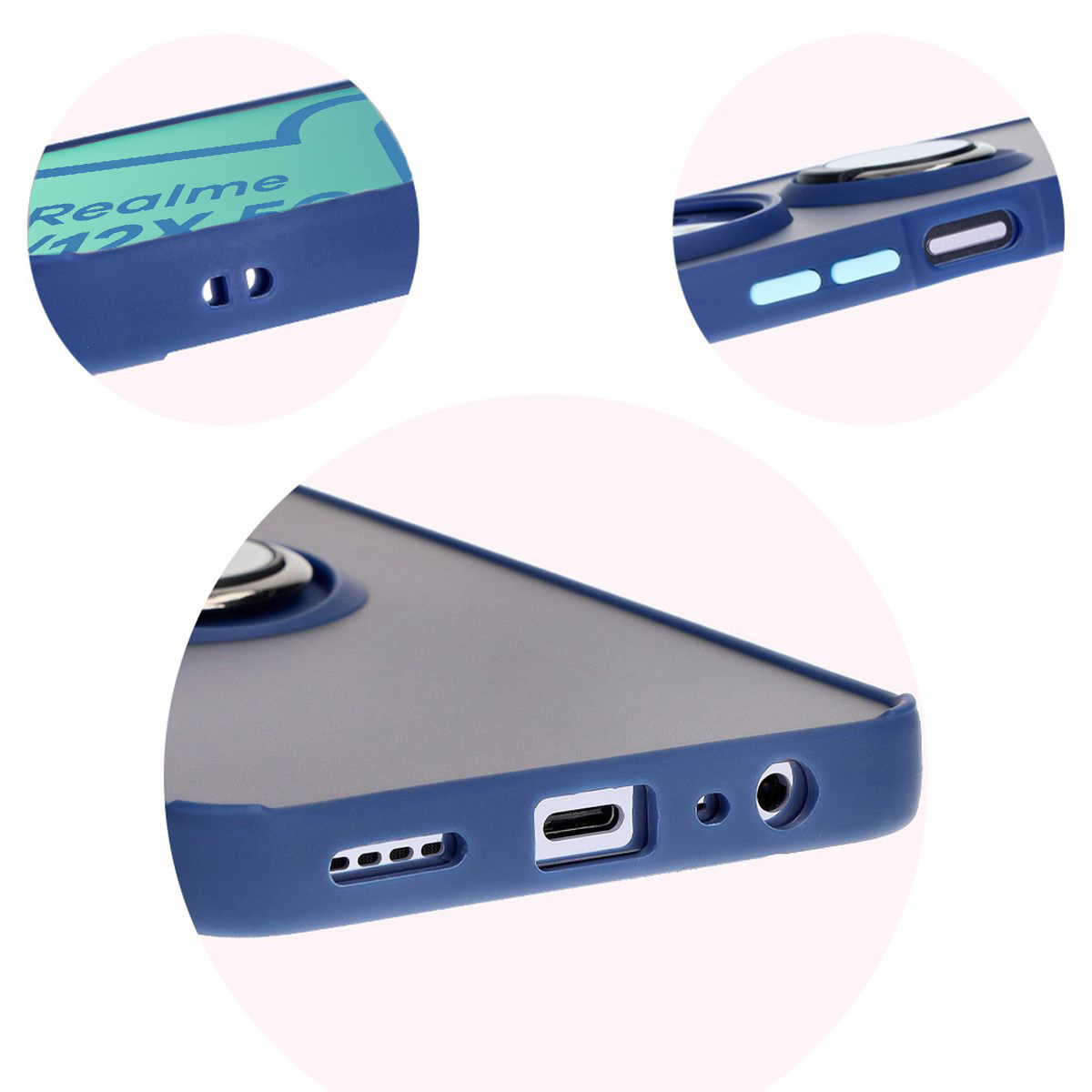 Precise cutouts, integrated covers, and strap cutout in Bizon Case Hybrid Ring