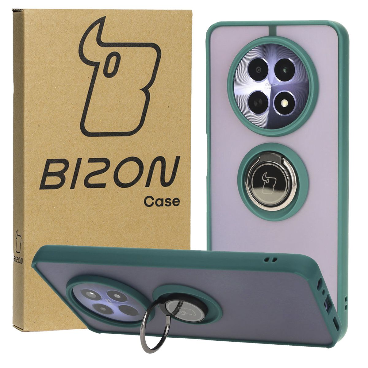 Finger Grip Case Bizon Case Hybrid Ring for Realme 12 / 12x