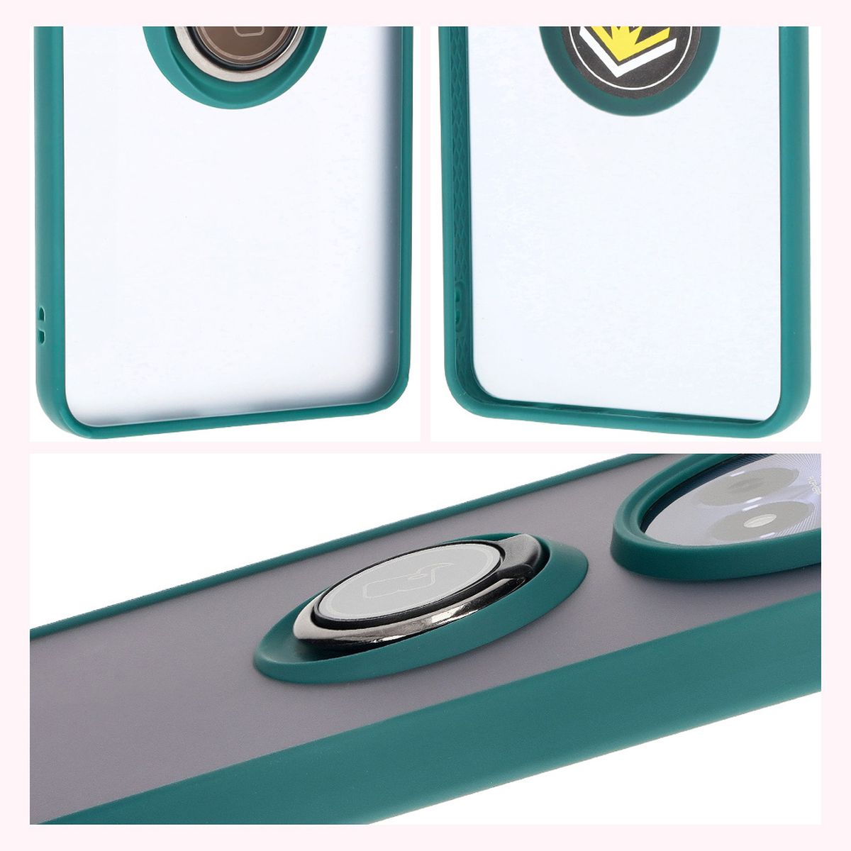 Features of Bizon Case Hybrid Ring: non-slip frame and matte design